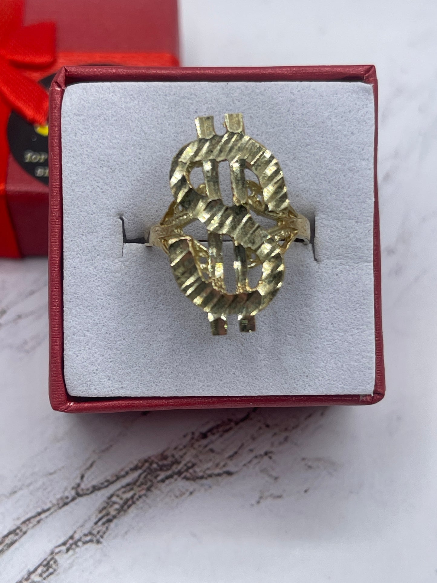 Money Sign Ring 10k