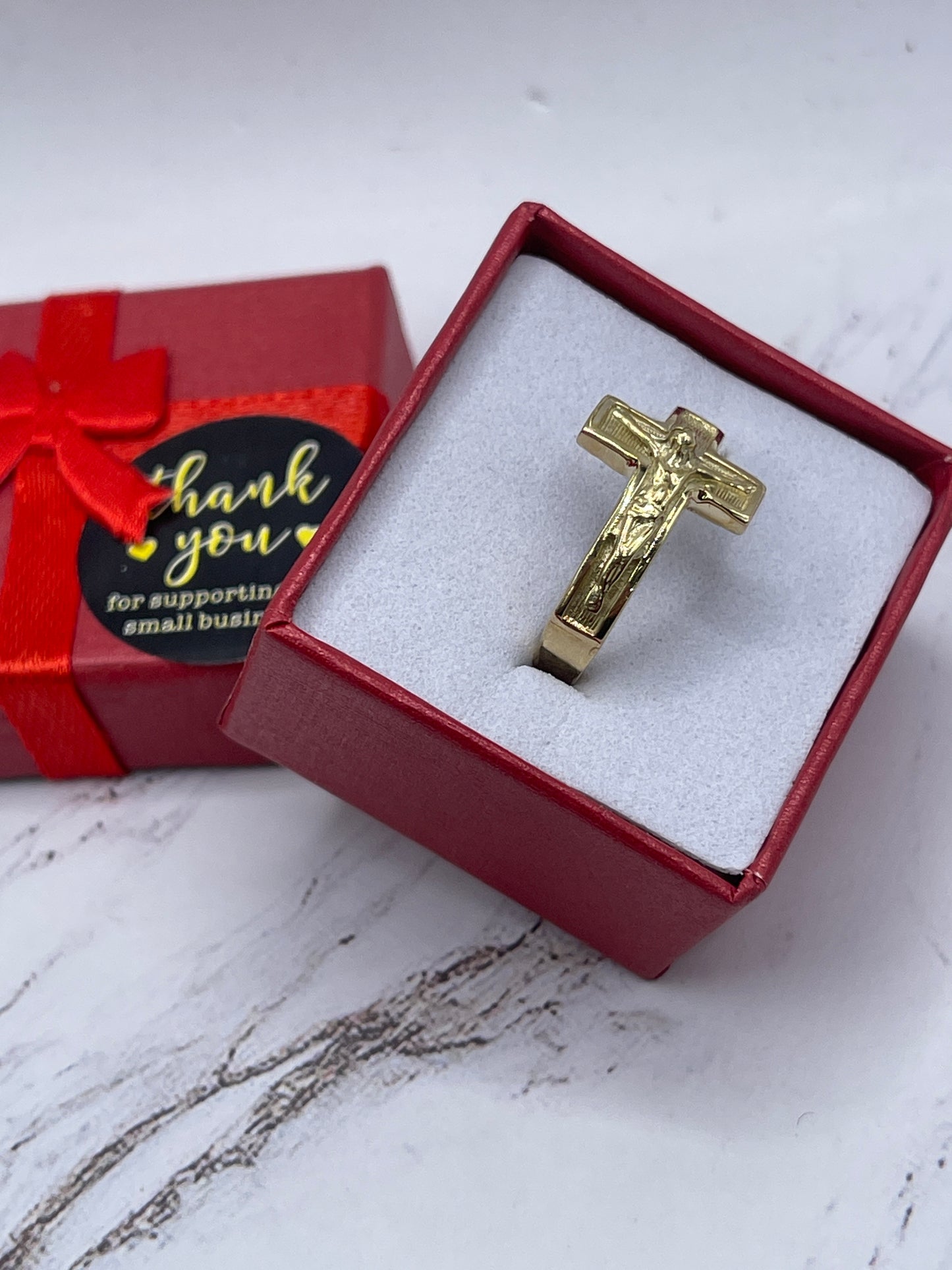 Cross Jesus Cx Ring 10k