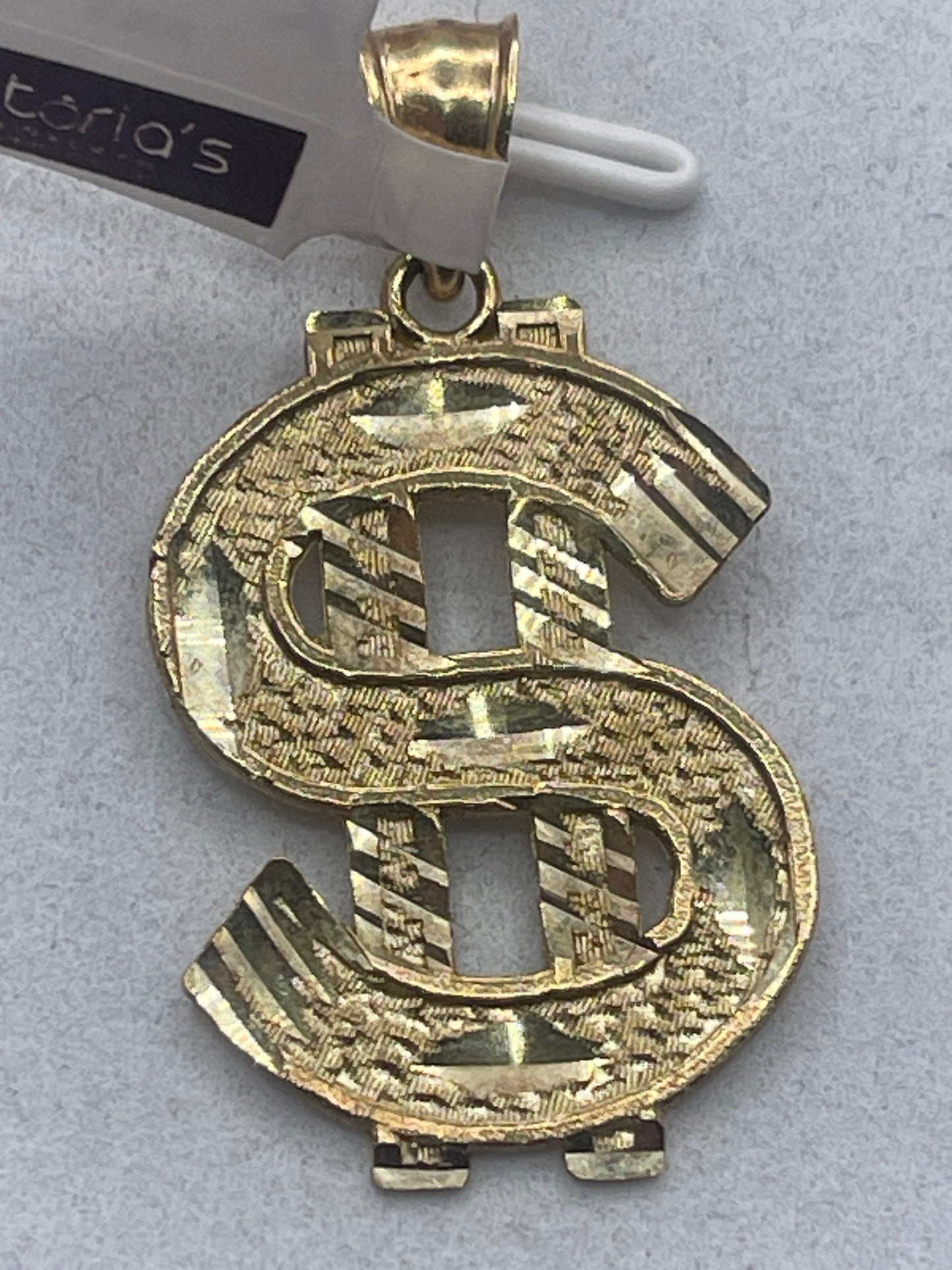 Dollar Sign Pendent 10k
