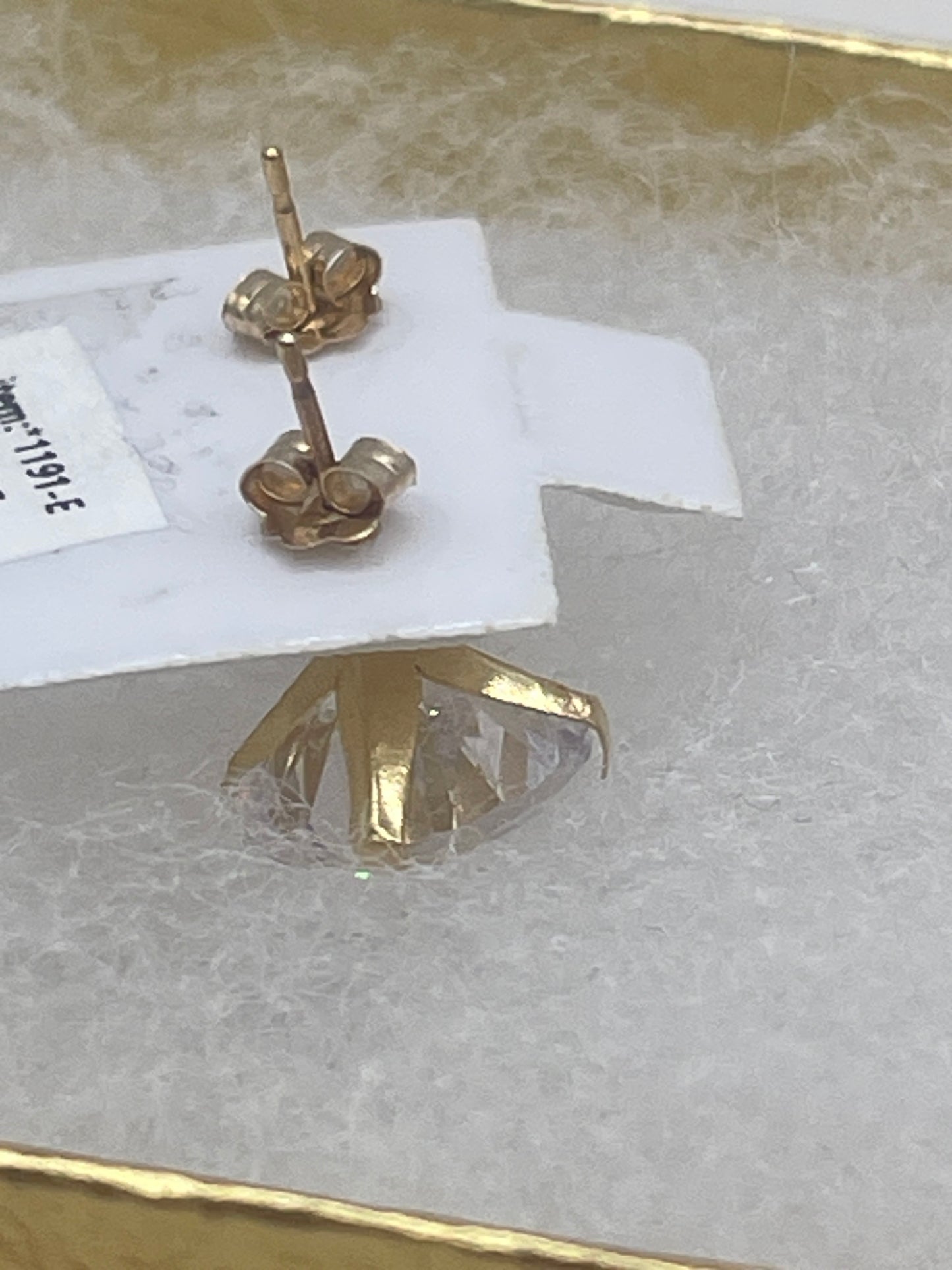 Cz Stud Earrings 14k
