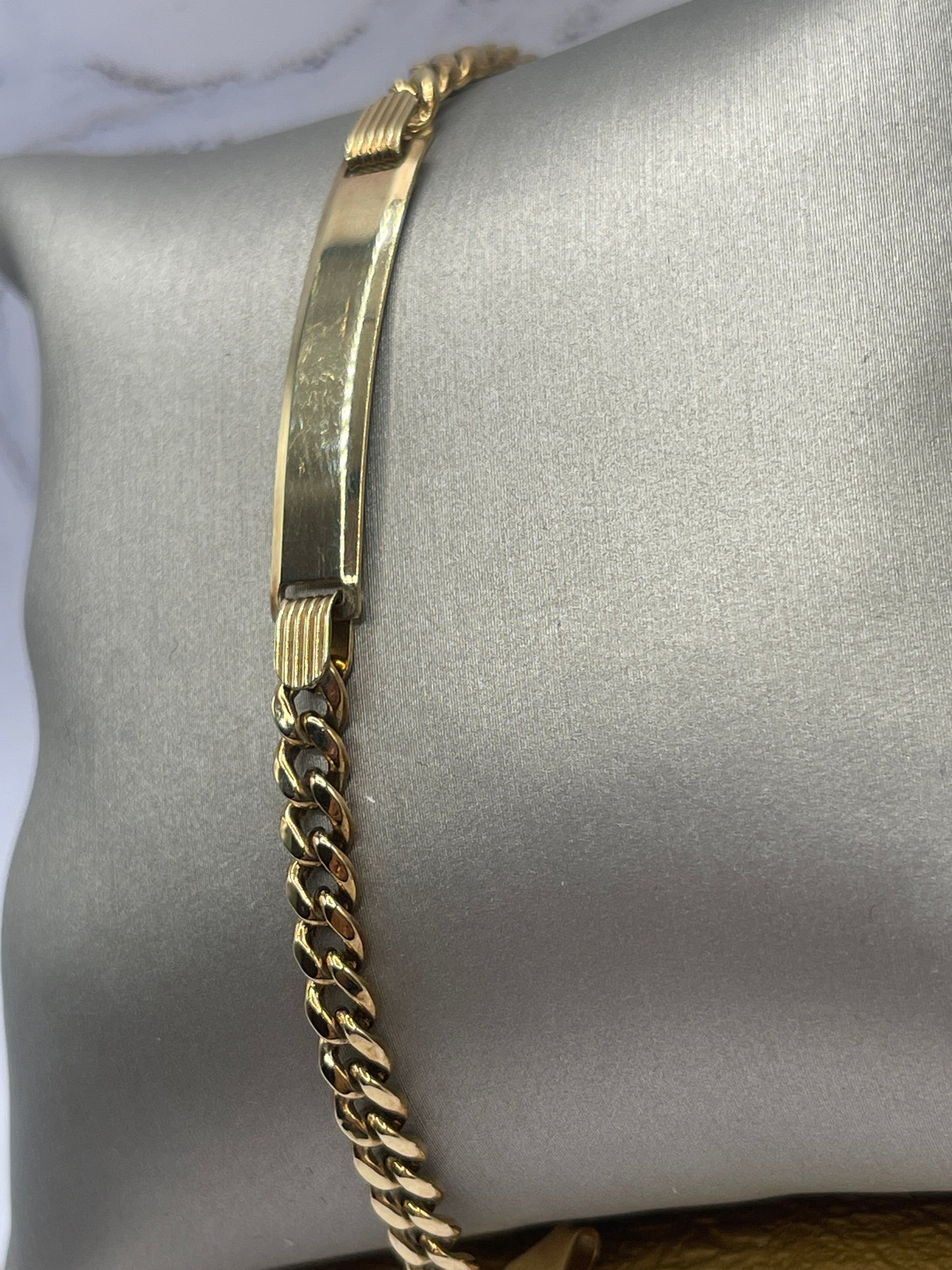 Cuban ID Bracelet 10k