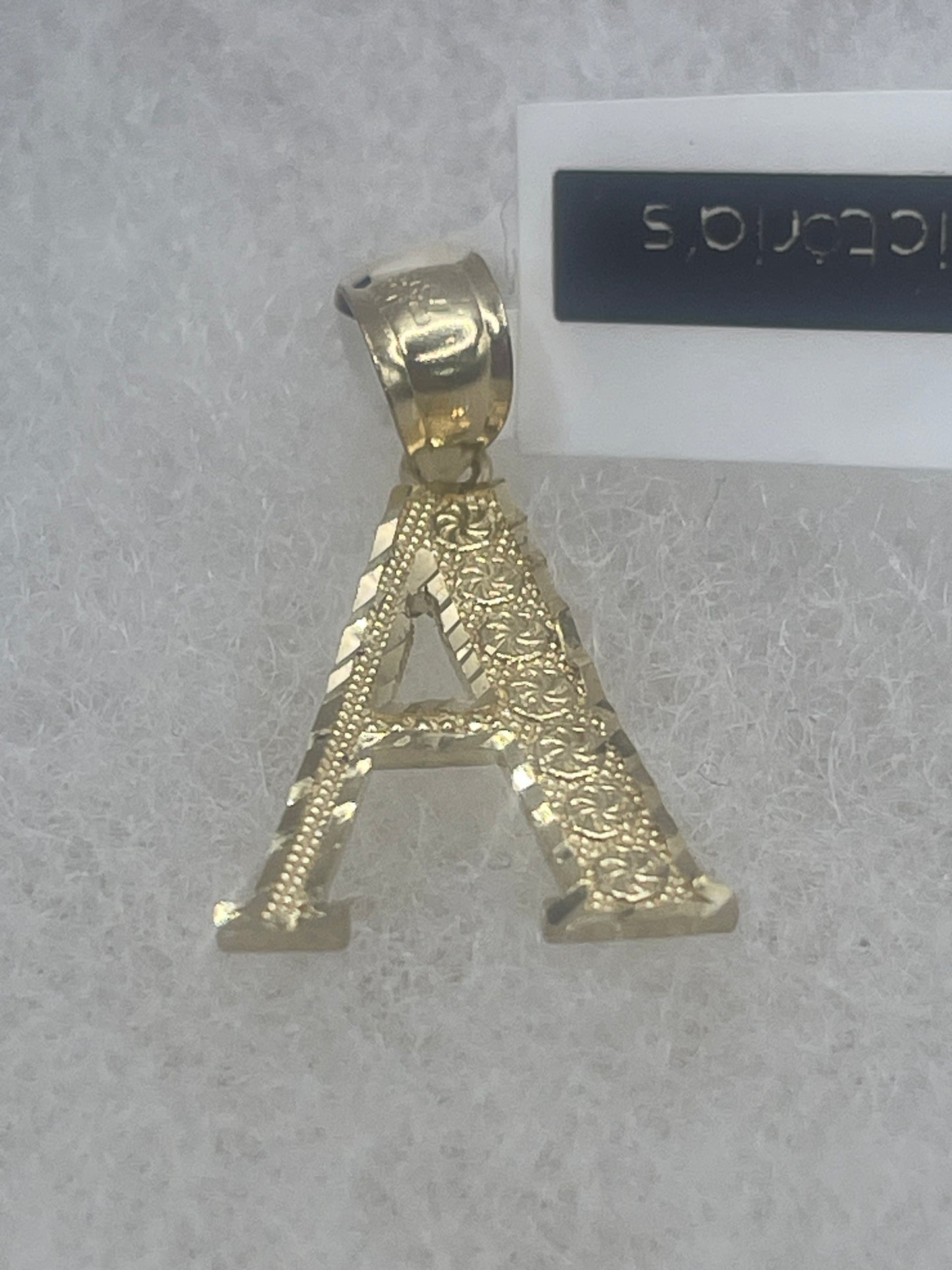 Letter A Pendent 10k