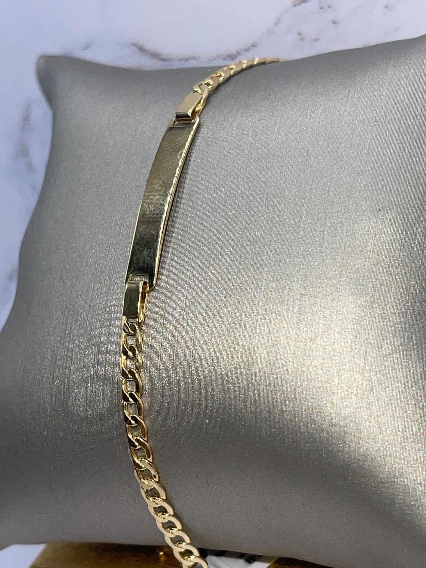 Cuban ID Bracelet (kids) 14k