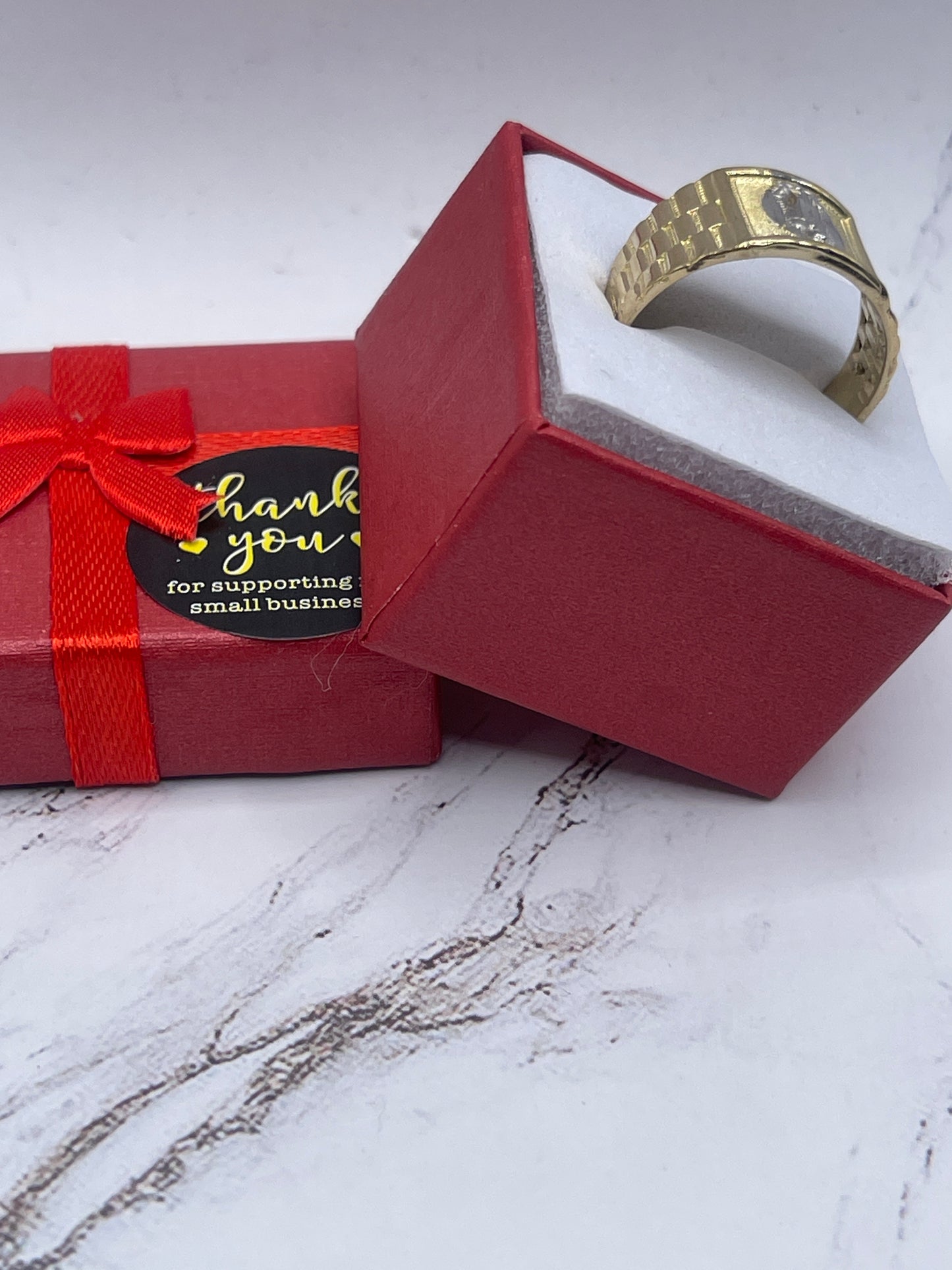 Virgen 2 Tone Ring 10k
