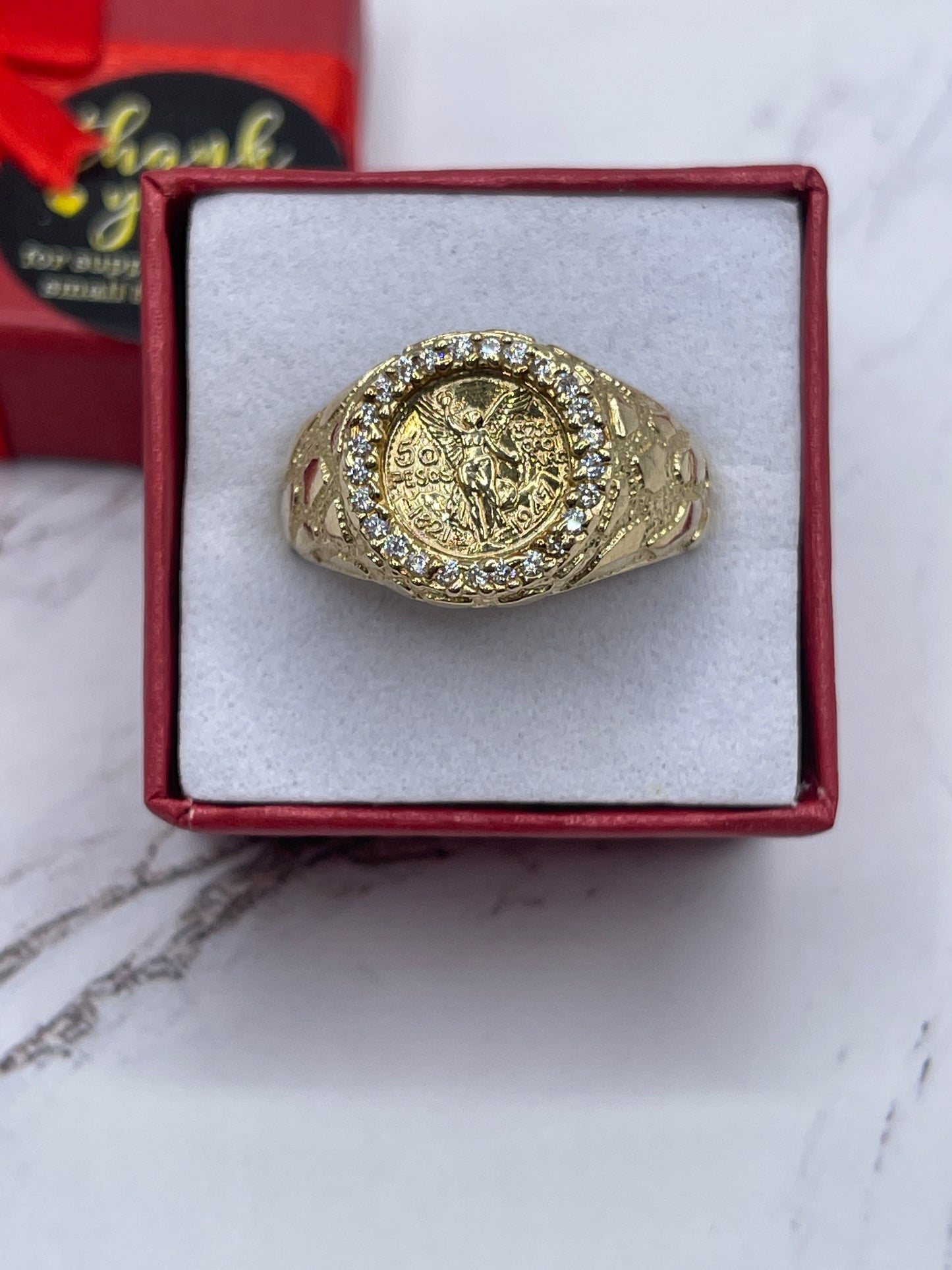 Centenario Cz Ring 14k