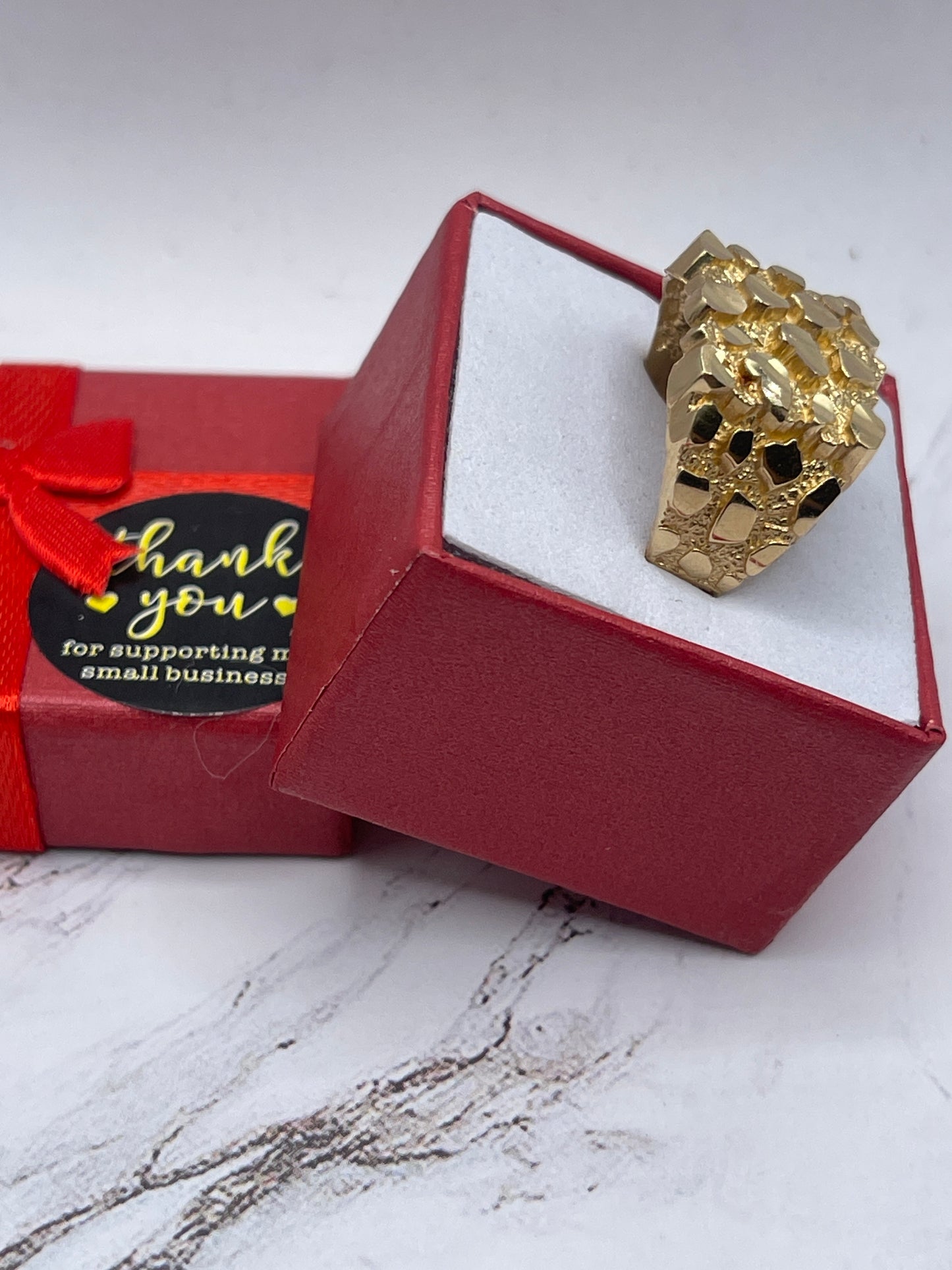 Nugget Men Ring 14k