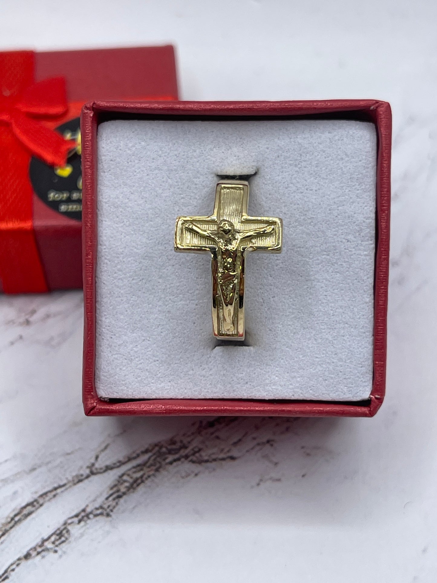 Cross Jesus Cx Ring 10k