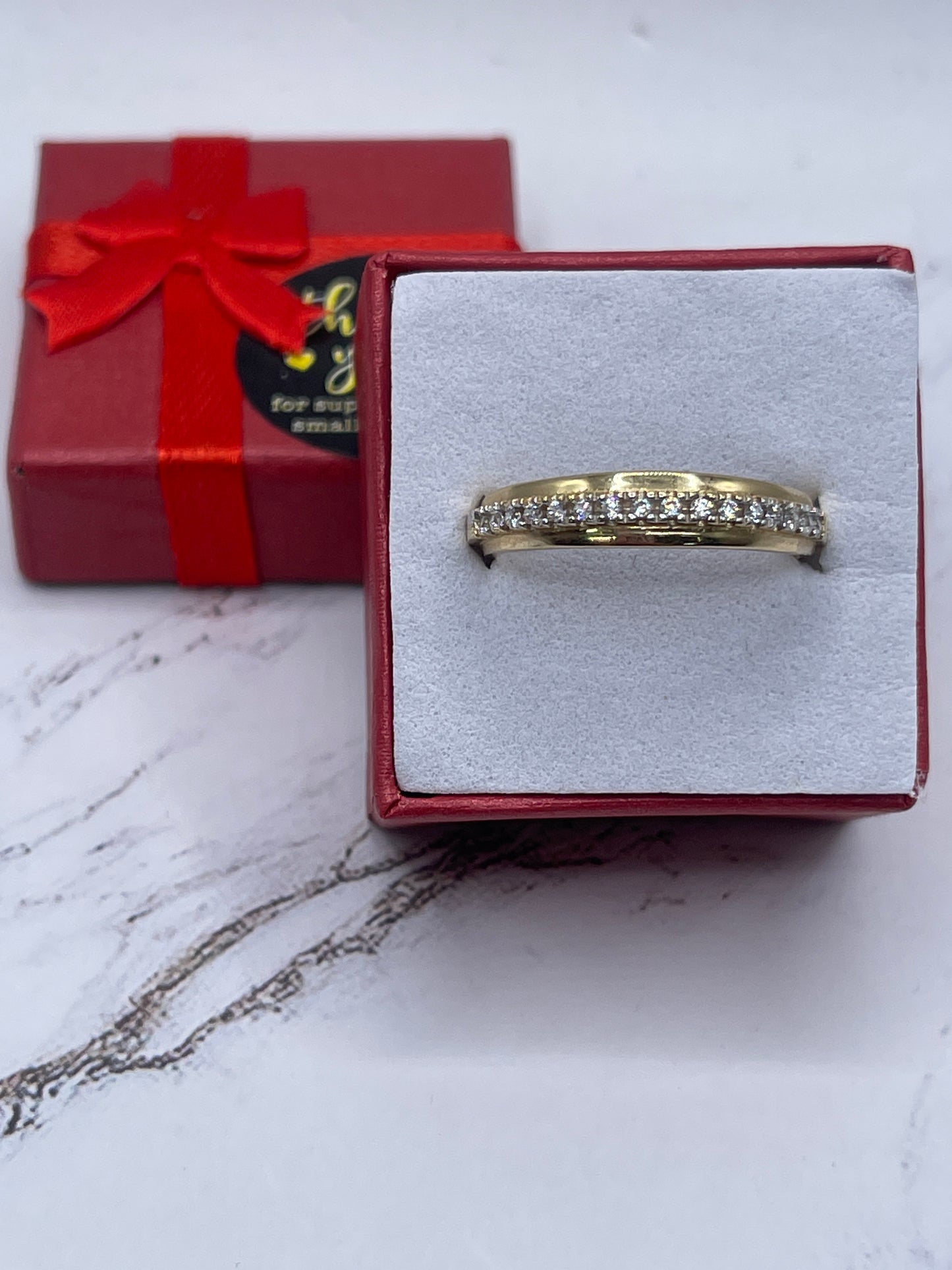 Band Cz Ring 14k