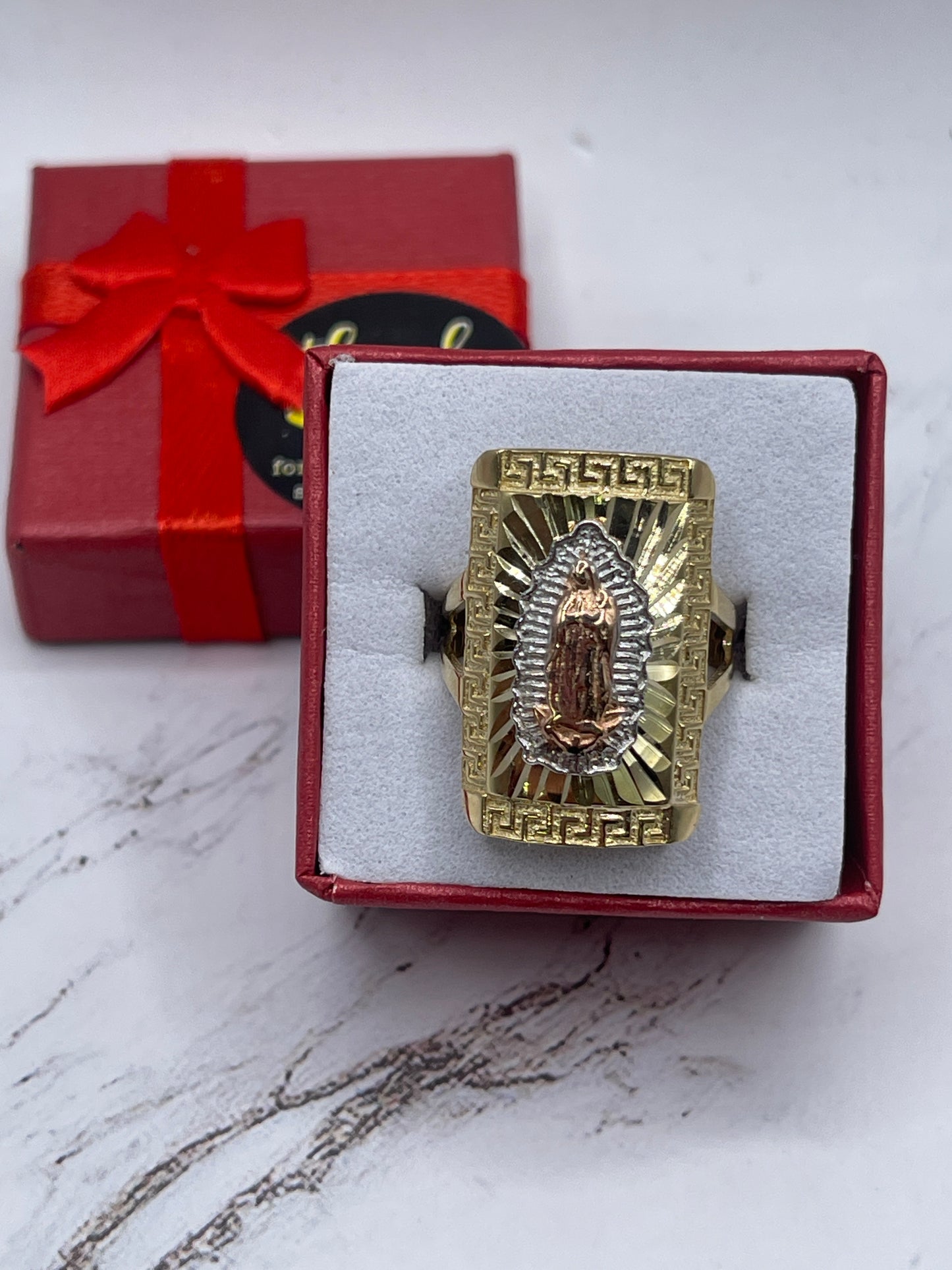 Virgen De Guadalupe Ring 14k