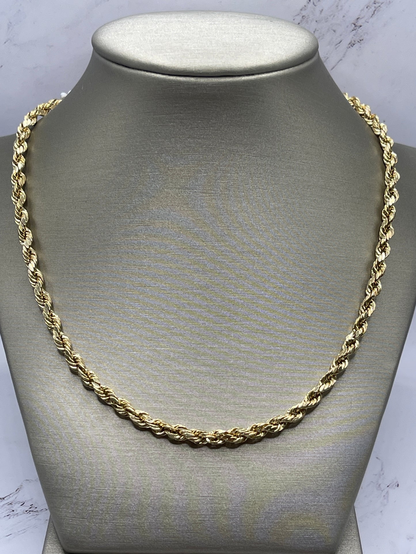Rope Hollow Chain 14k