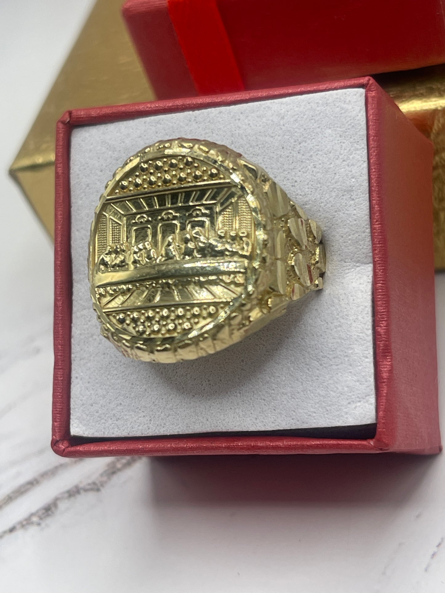 Last Supper Men Ring 10k