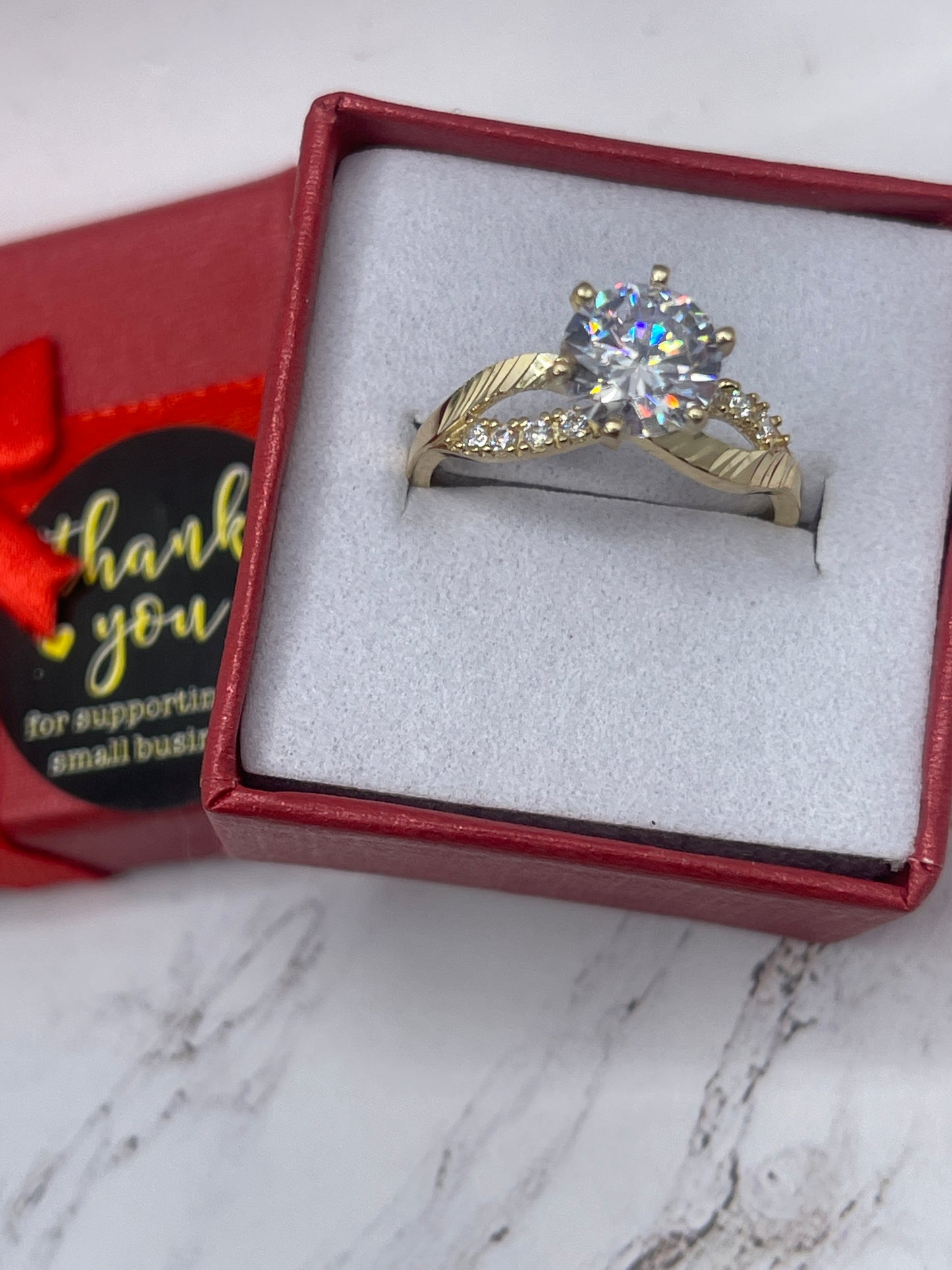 Infinity Promise Cz Ring 14k