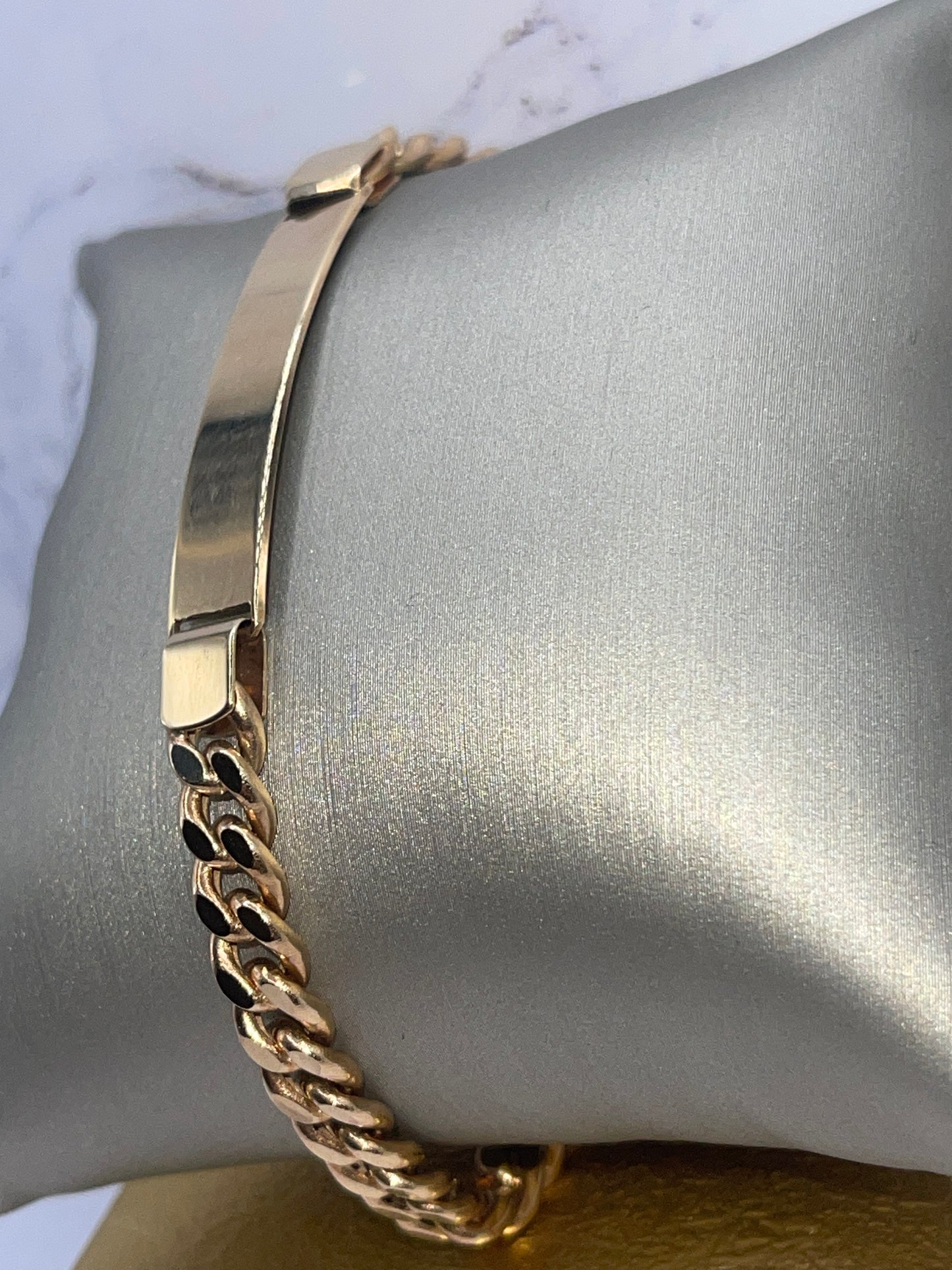Cuban ID Bracelet 14k