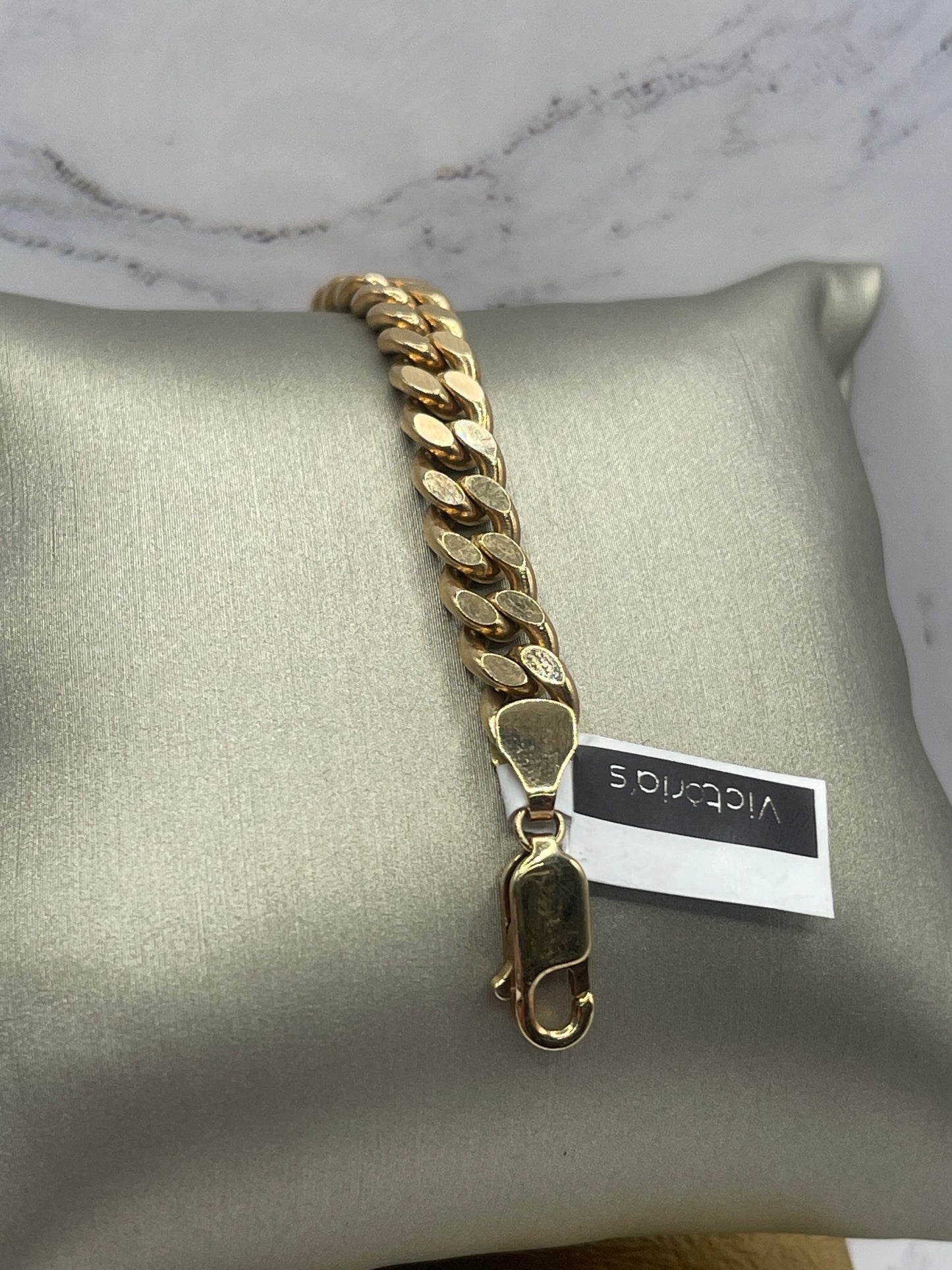 Cuban ID Bracelet 14k