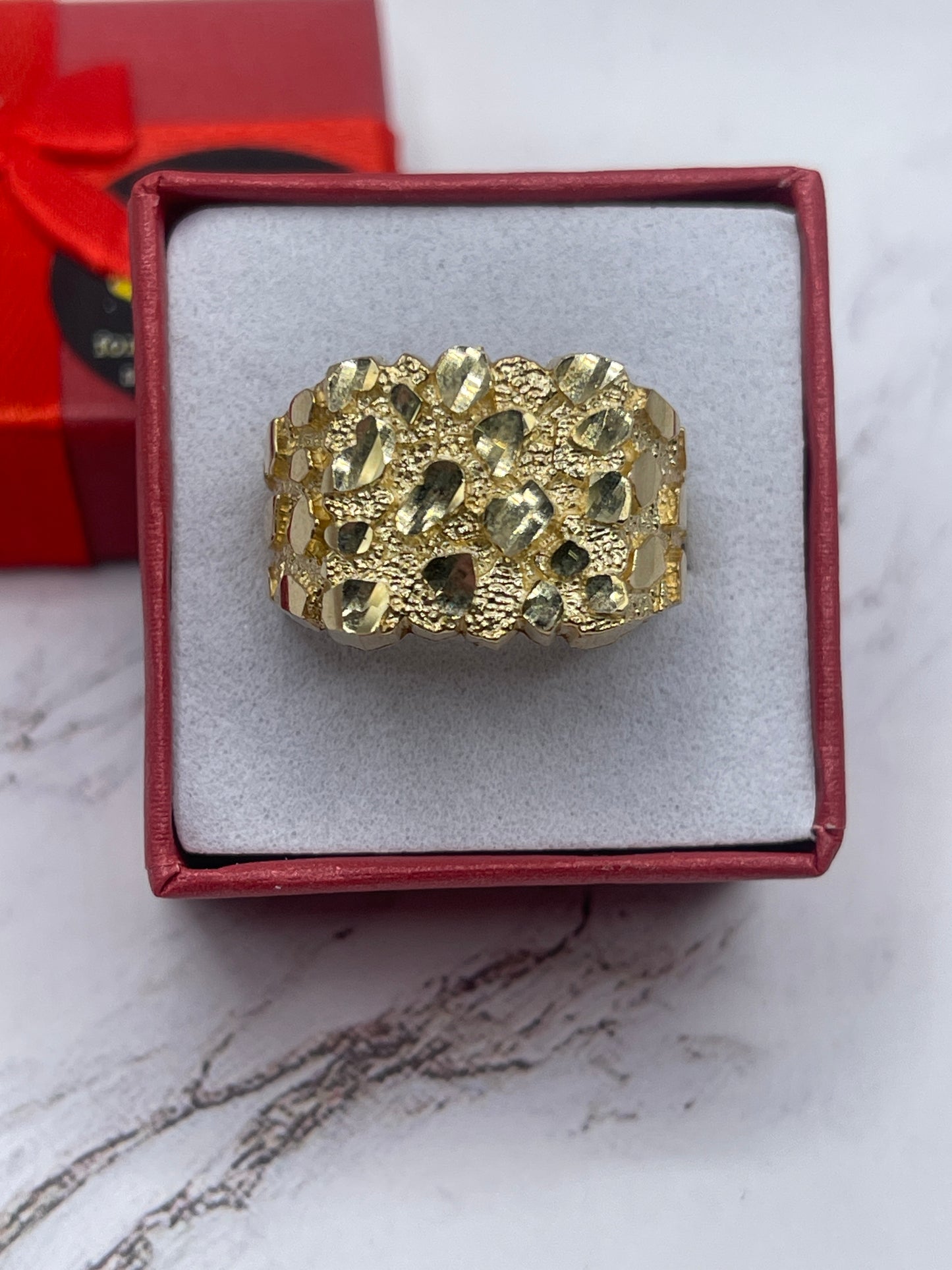 Nugget Men Ring 10k