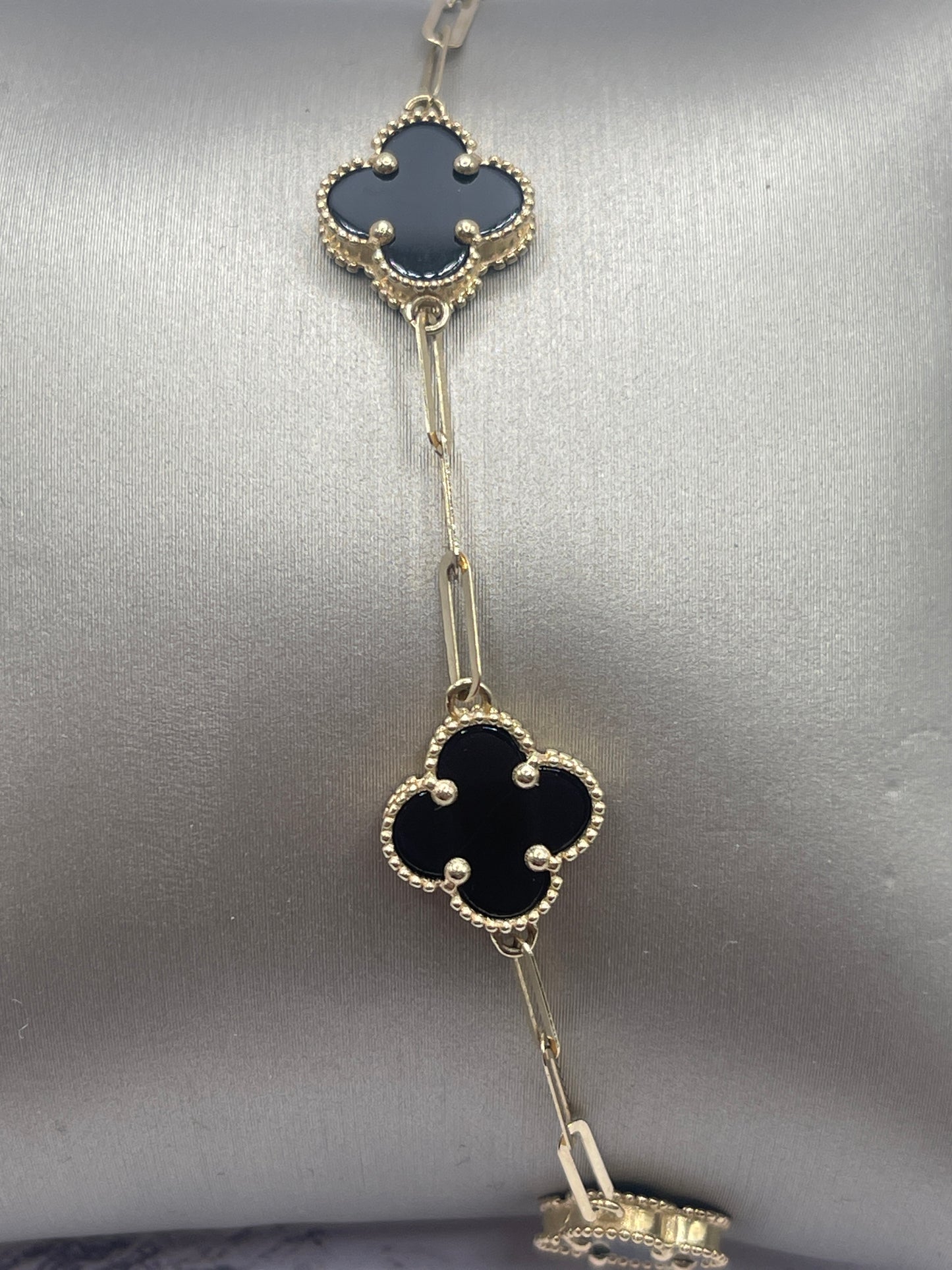 Black Clover Bracelet 14k