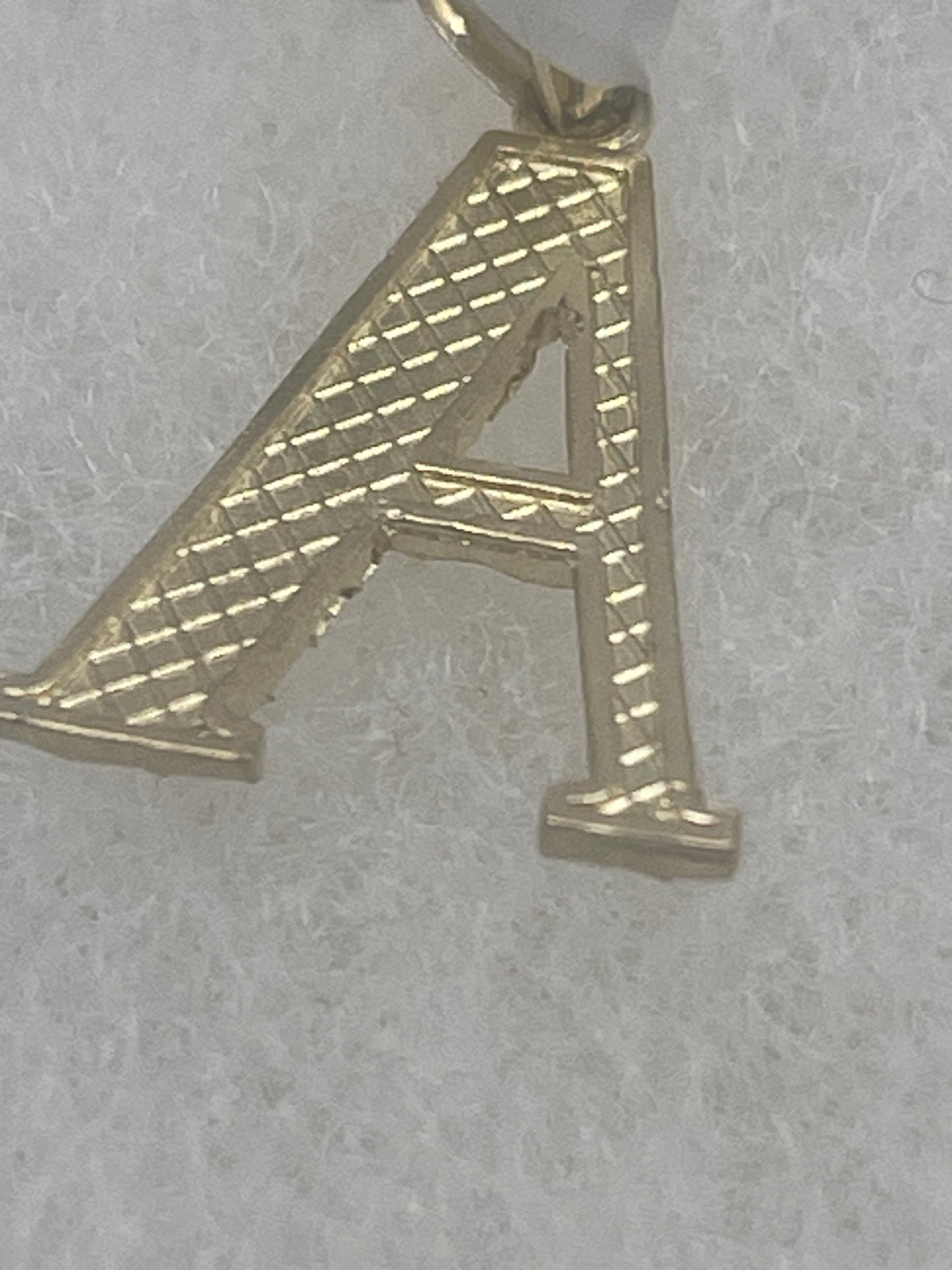 Letter A Pendent 10k