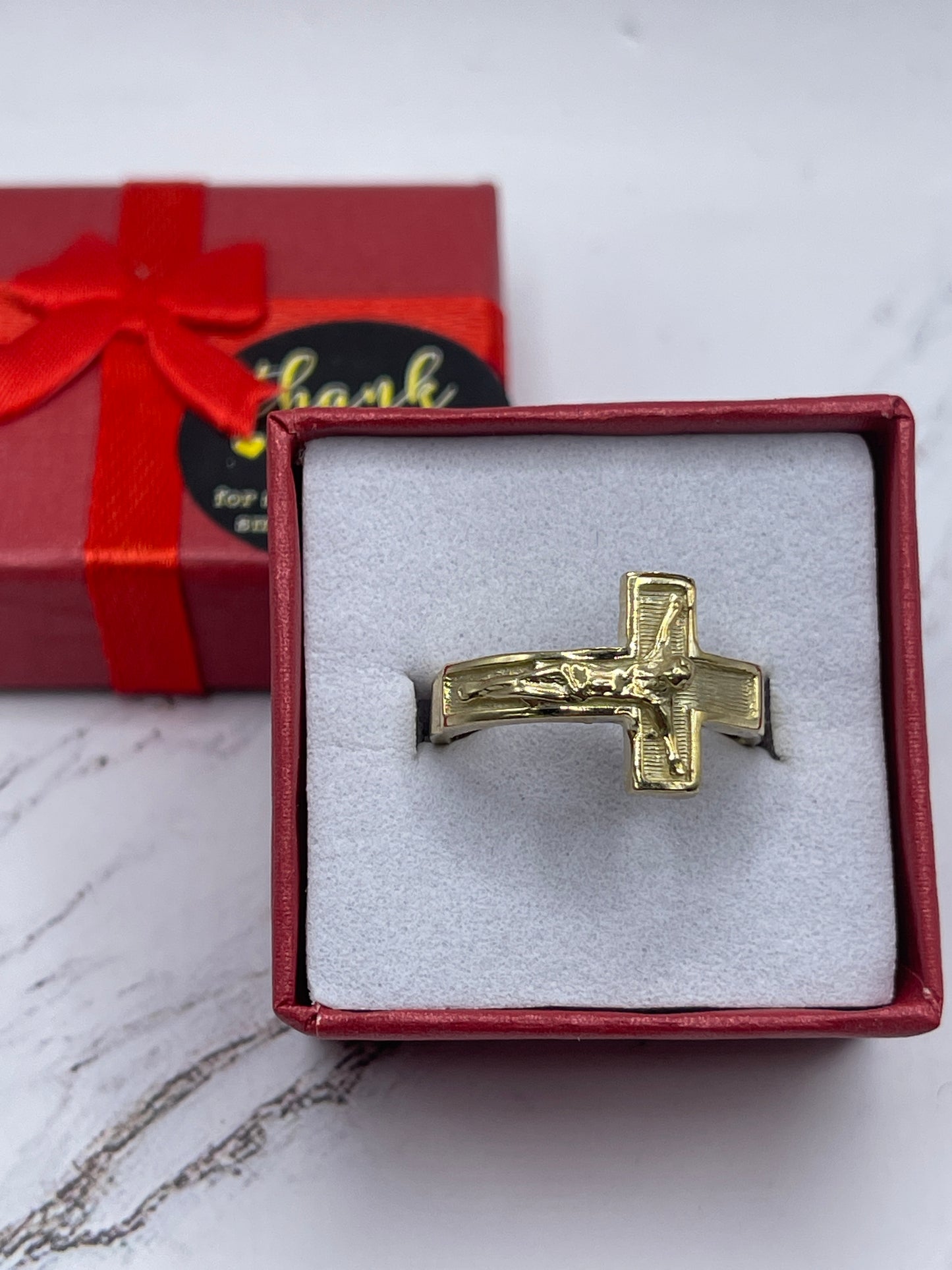 Cross Jesus Cx Ring 10k