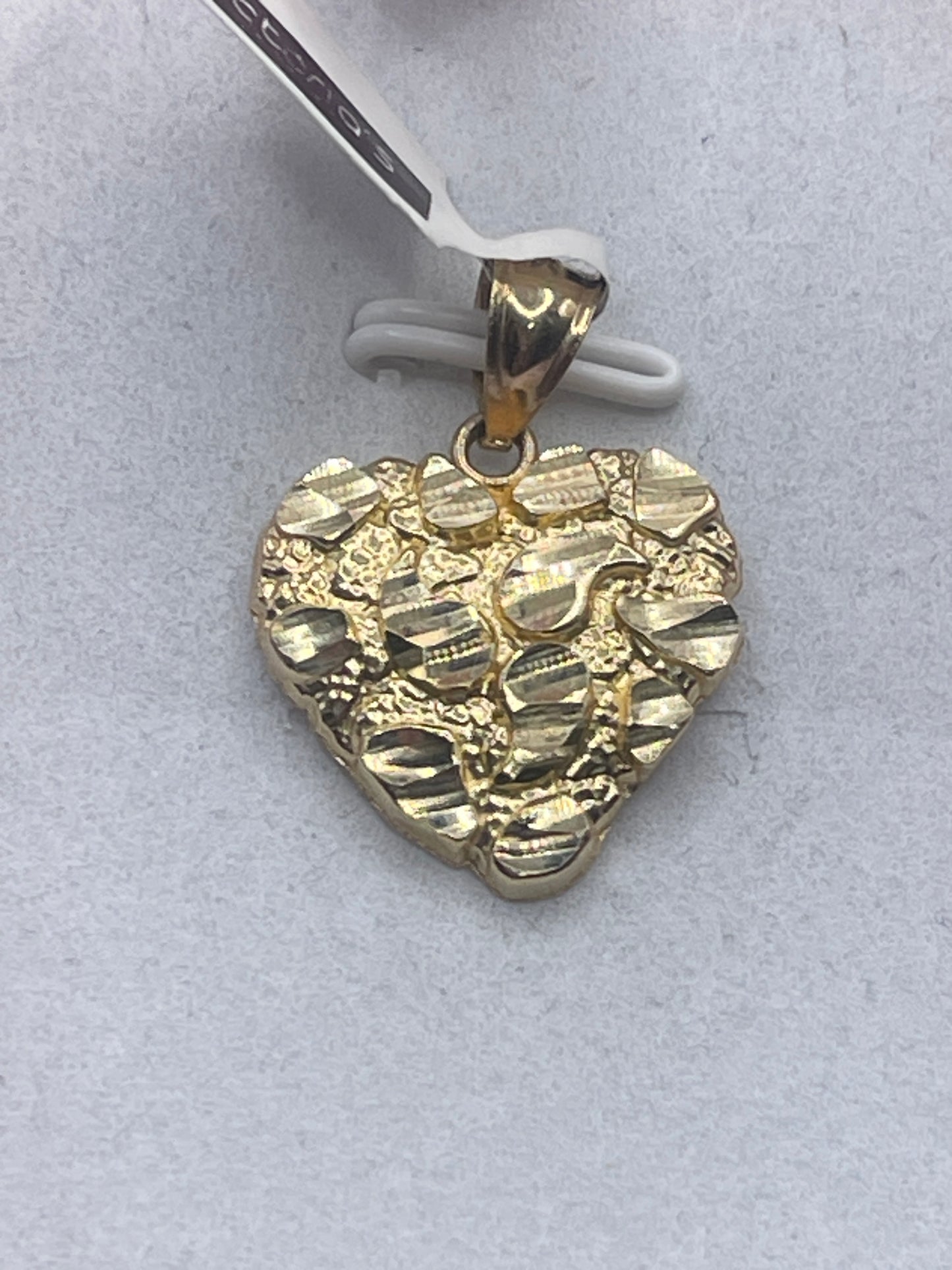 Heart Nugget Pendent 10k