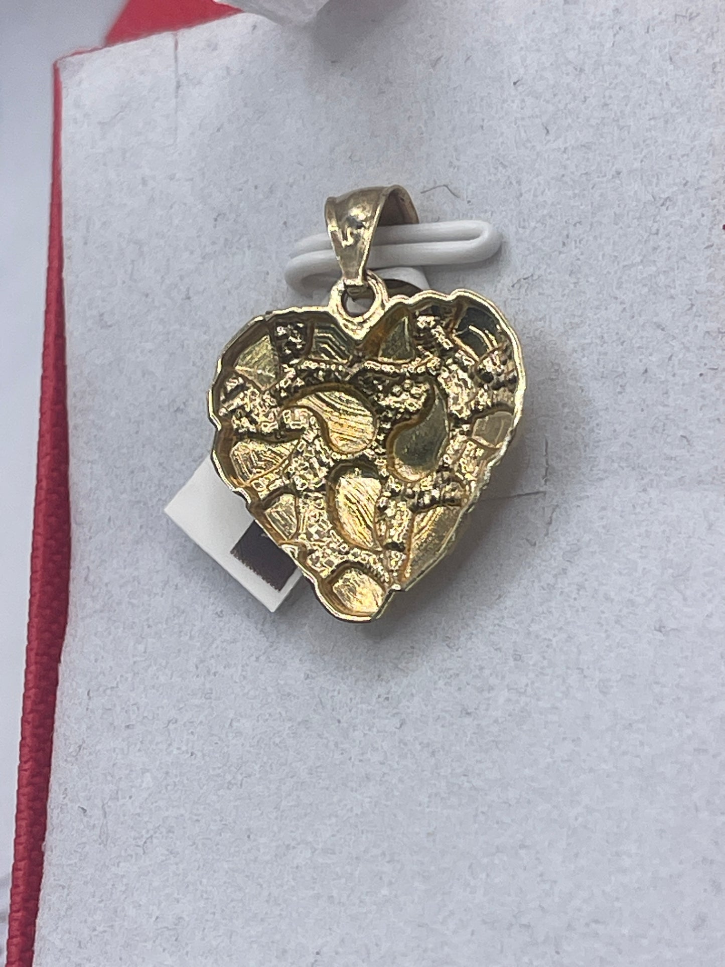 Heart Nugget Pendent 10k