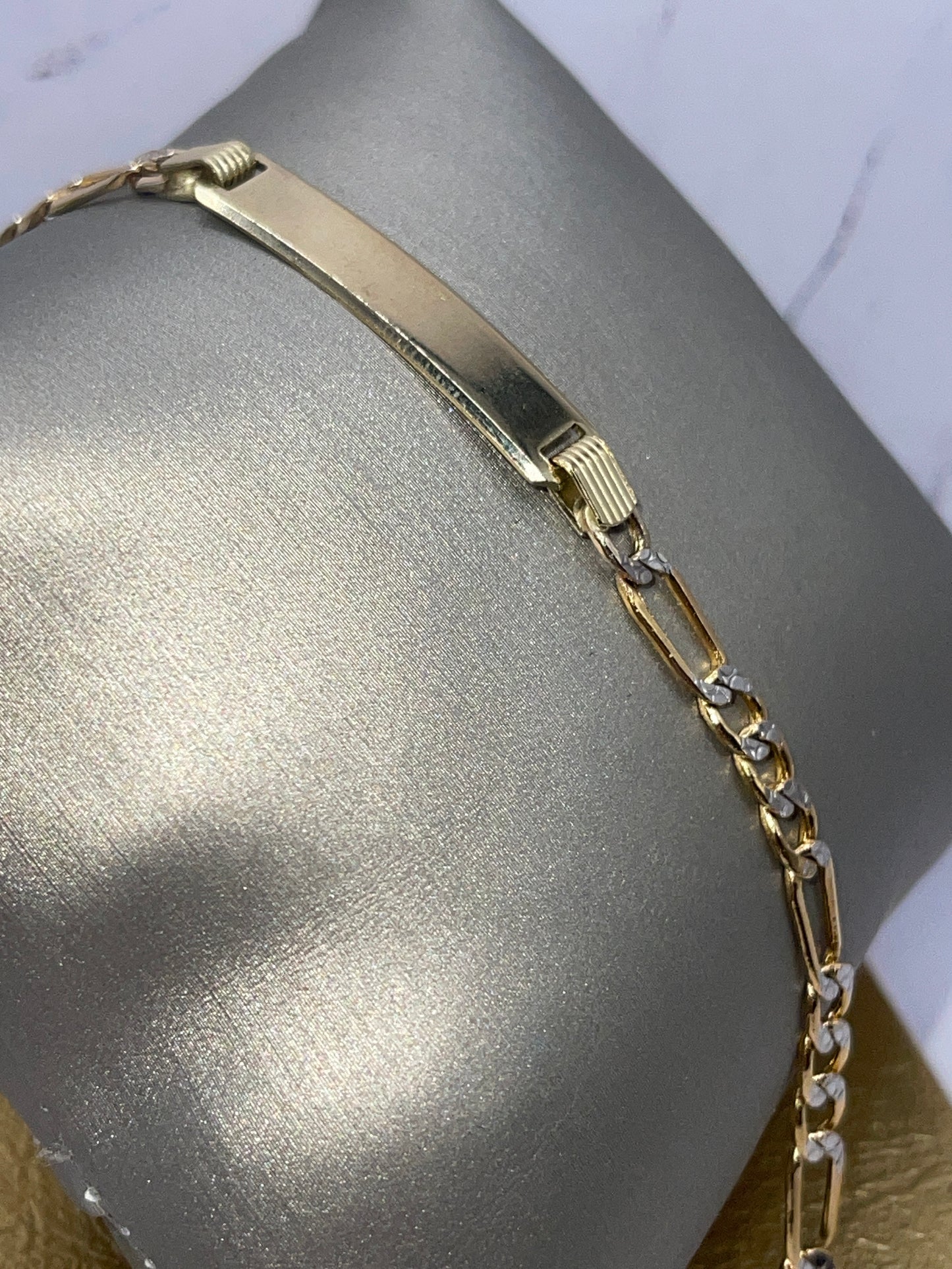 Figaro DC ID Bracelet (Kids) 10k