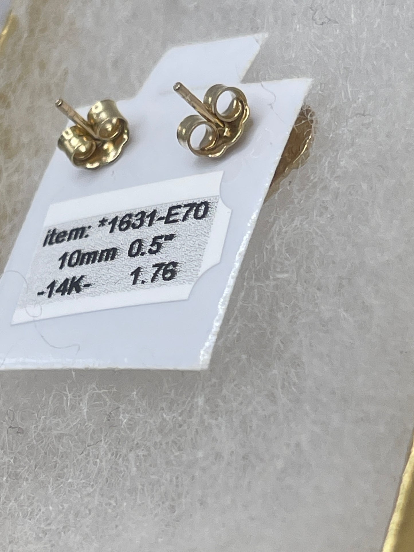 Heart Nugget Earrings 14k