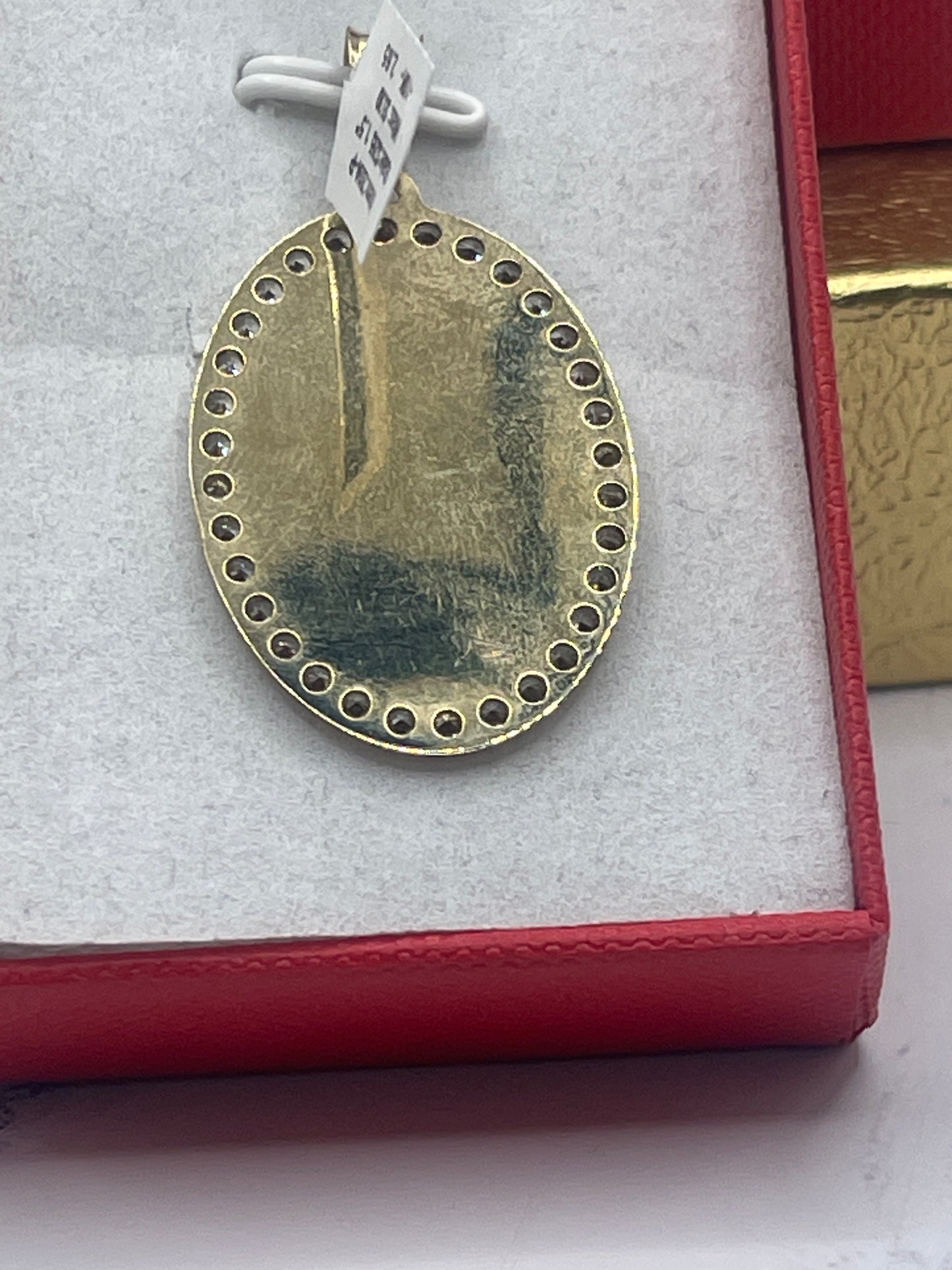 Oval Virgen De Guadalupe Pendant 10k