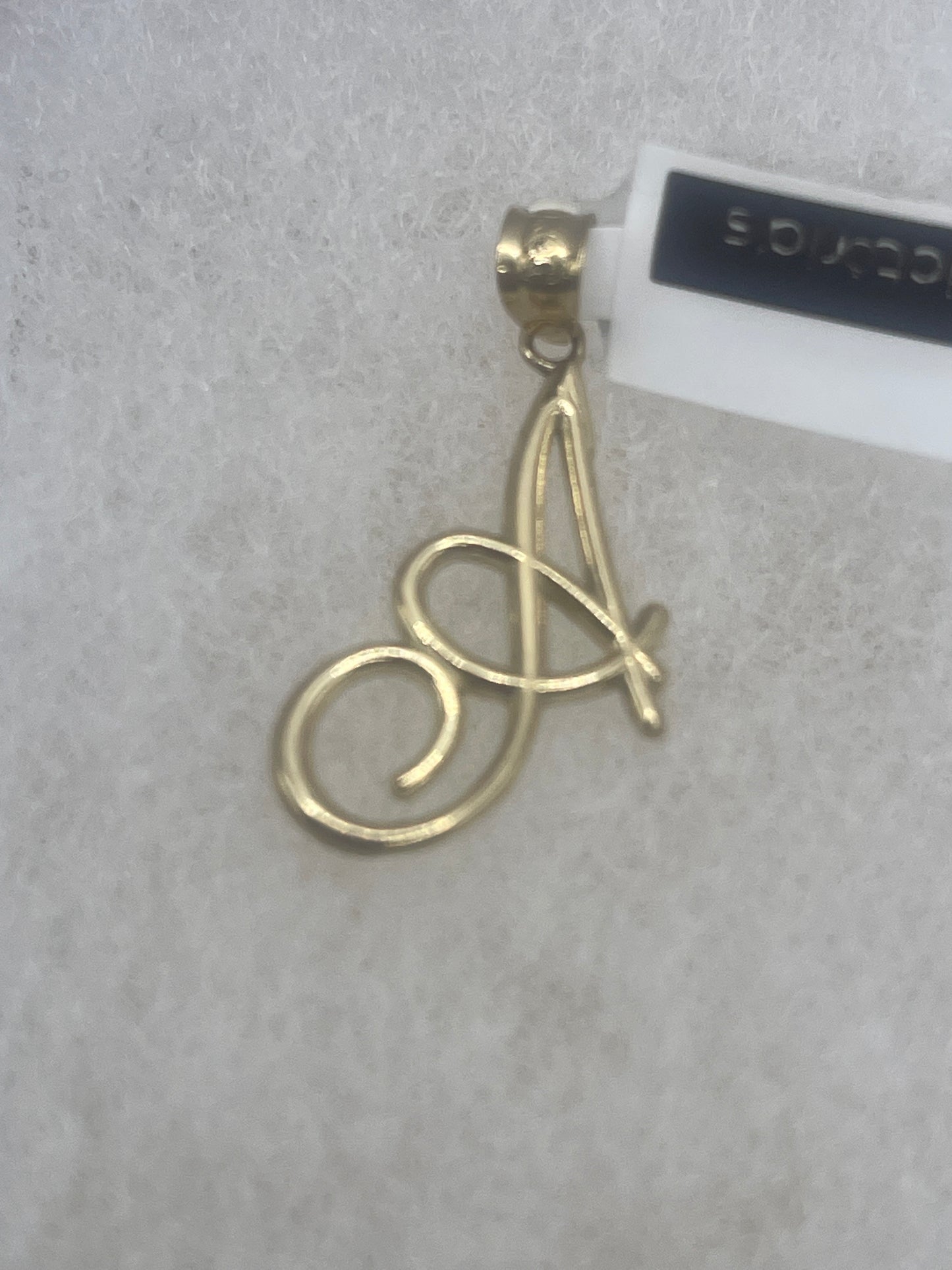 Letter A Pendent 10k