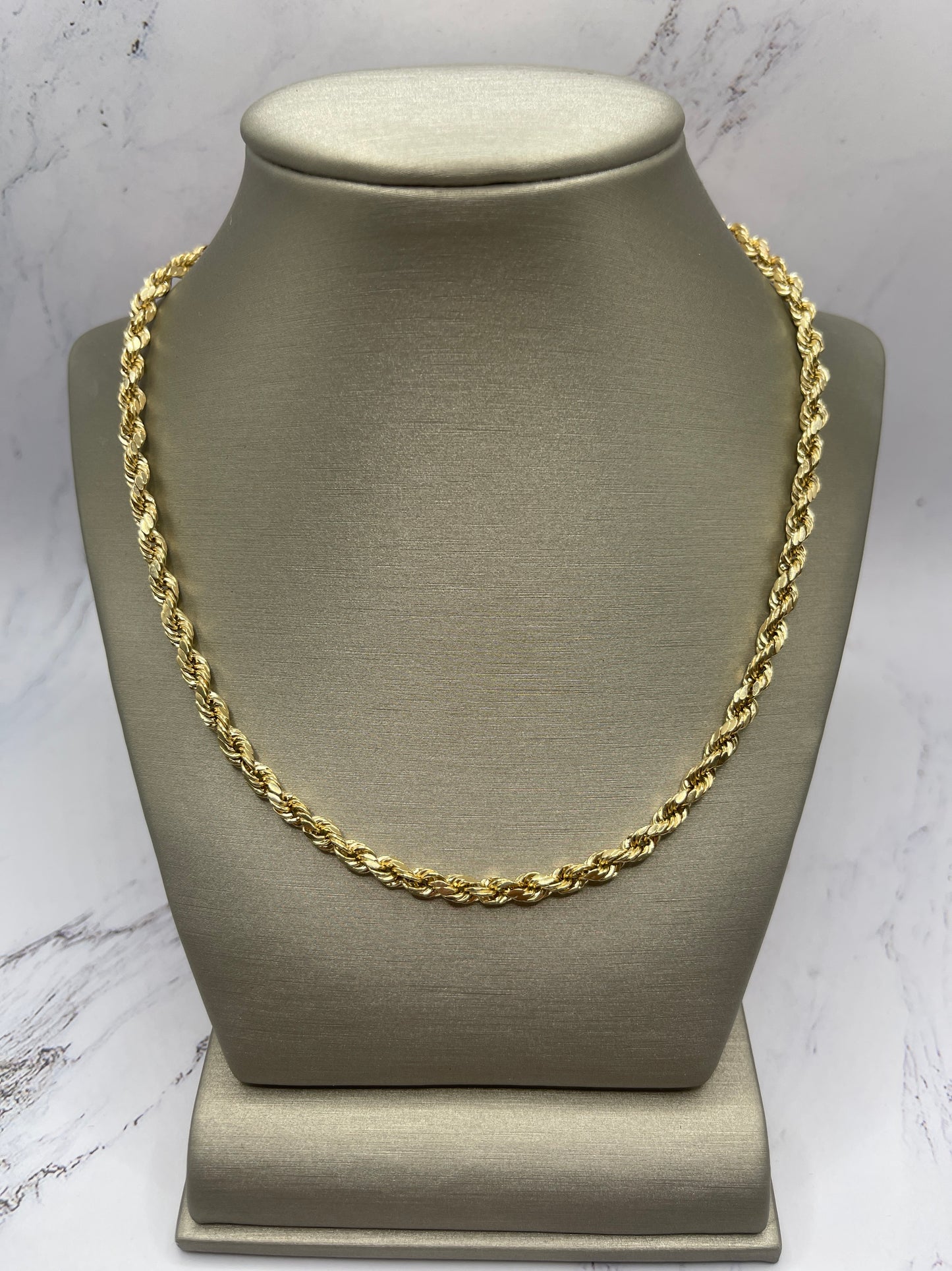 Rope Hollow Chain 14k