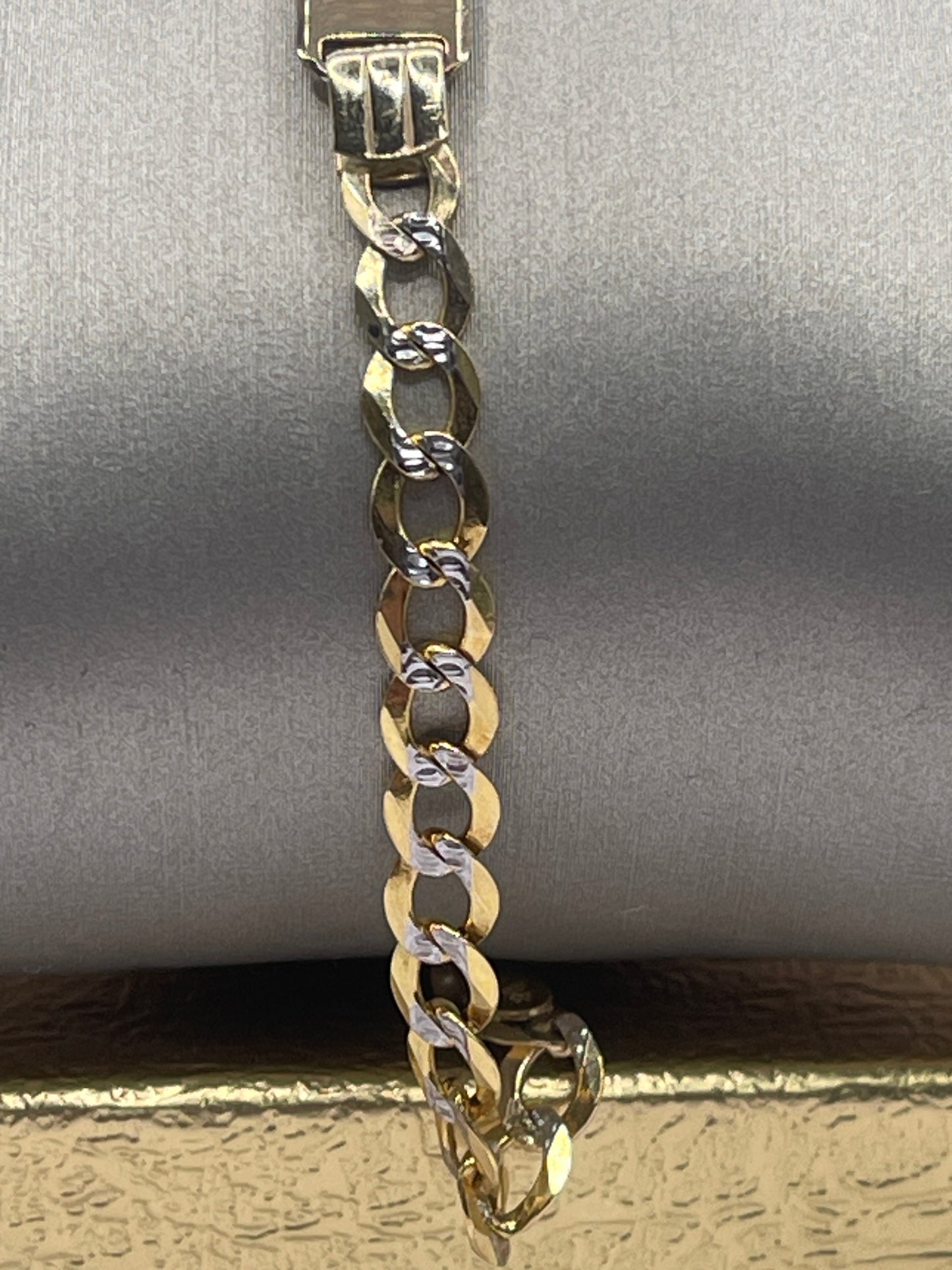 Cuban DC ID Bracelet 10k