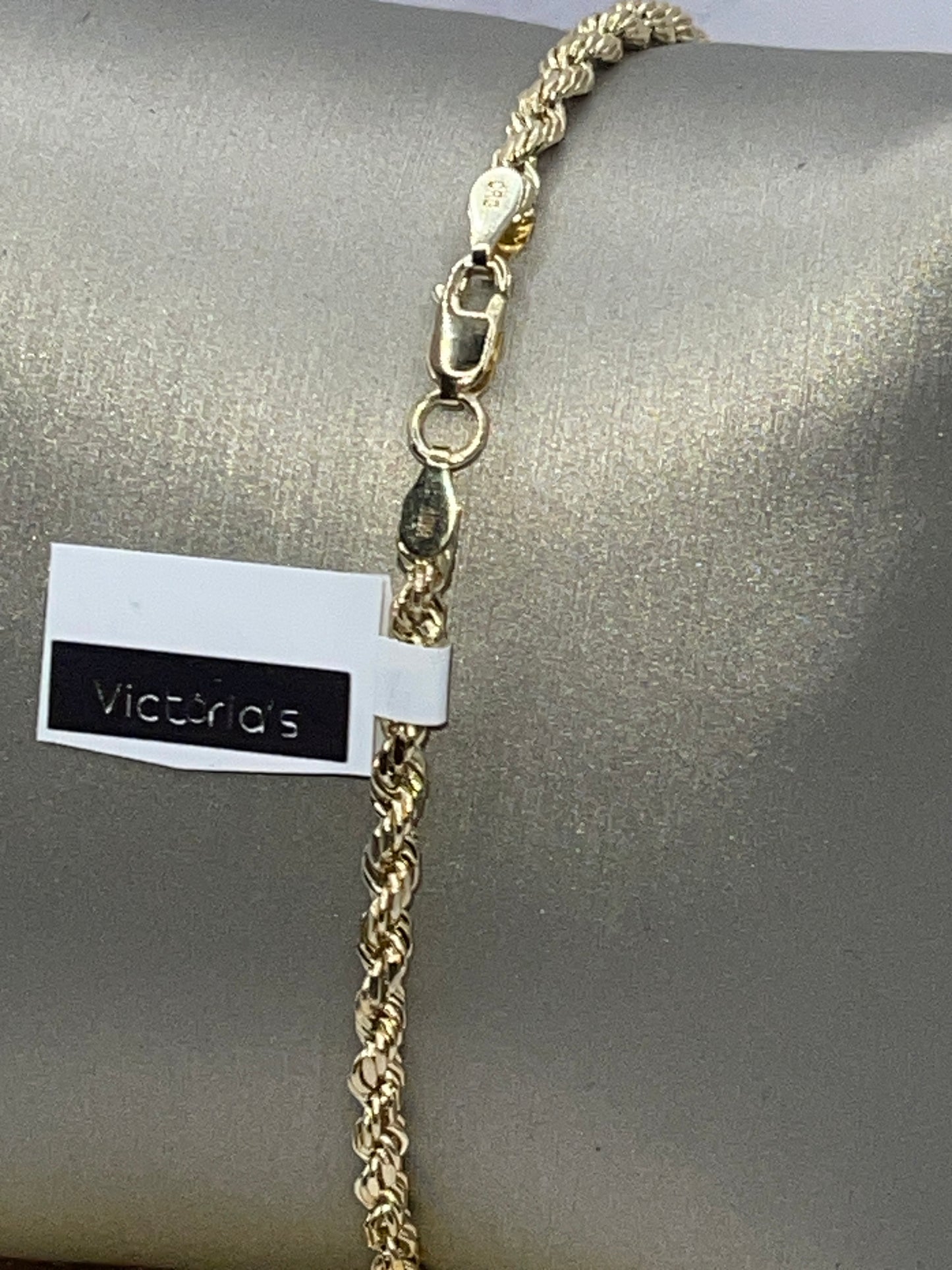 Rope Hollow Bracelet 10k