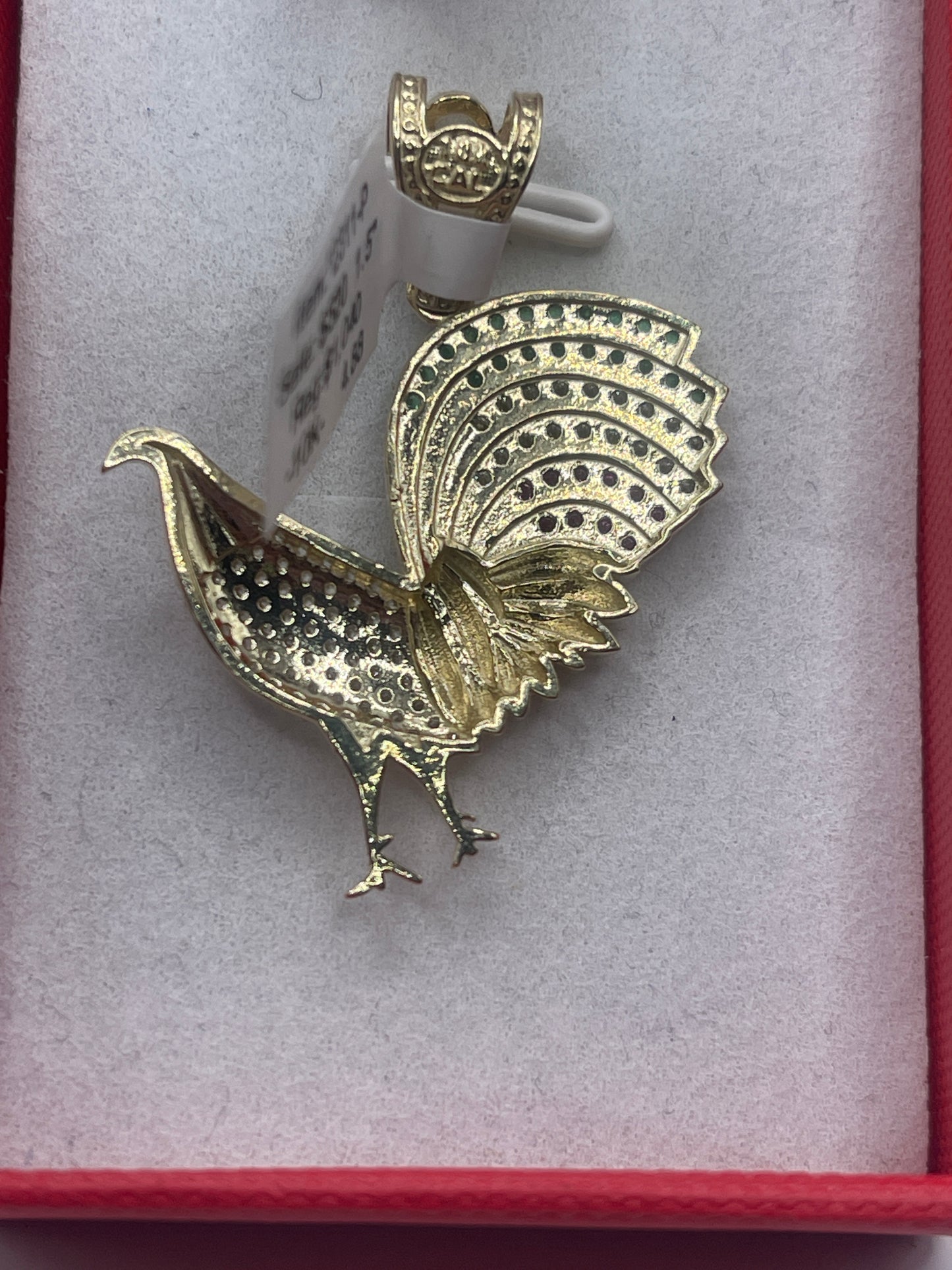 Roaster Cz Pendent 10k