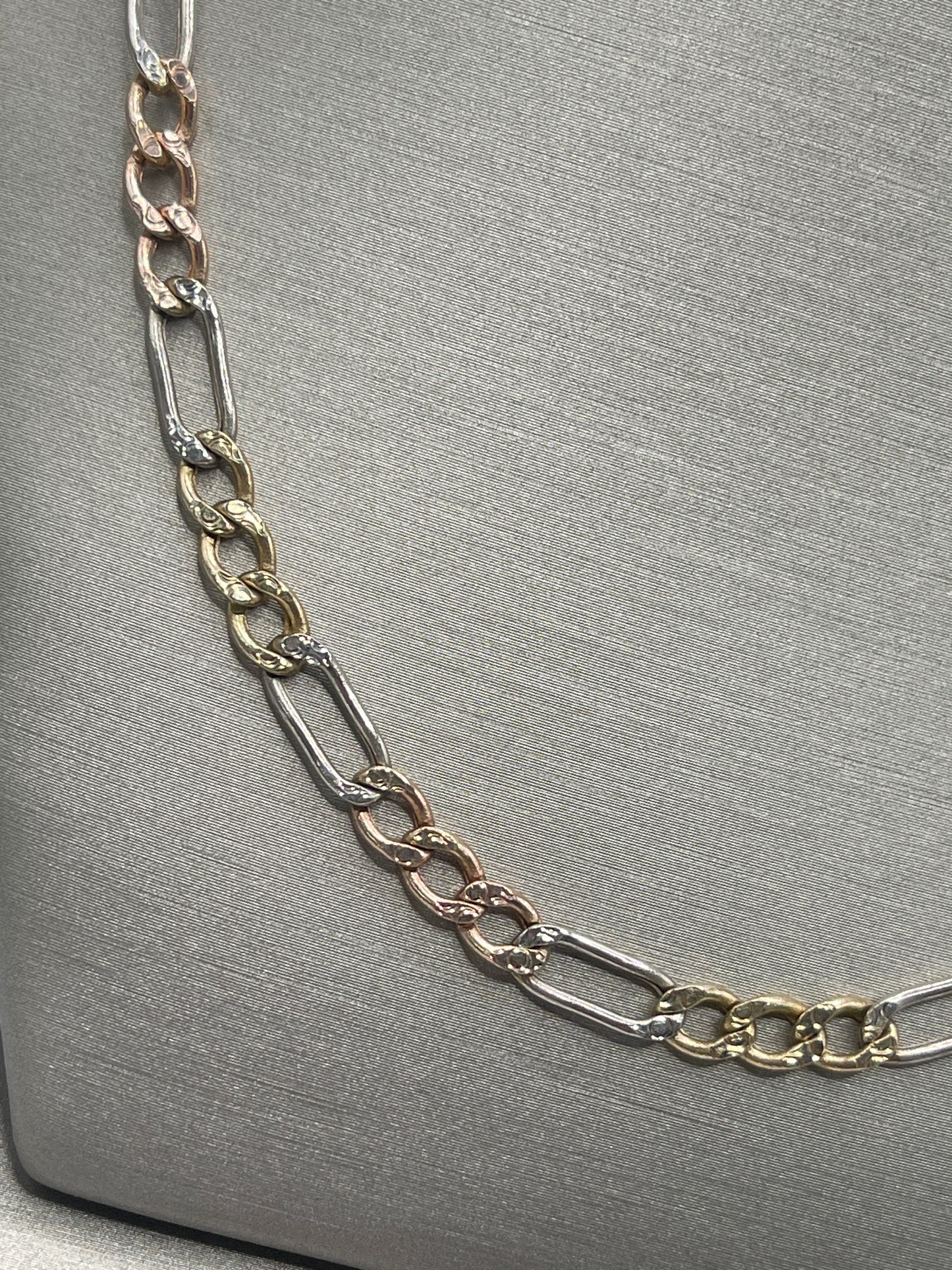 Figaro 3tone Chain 10k