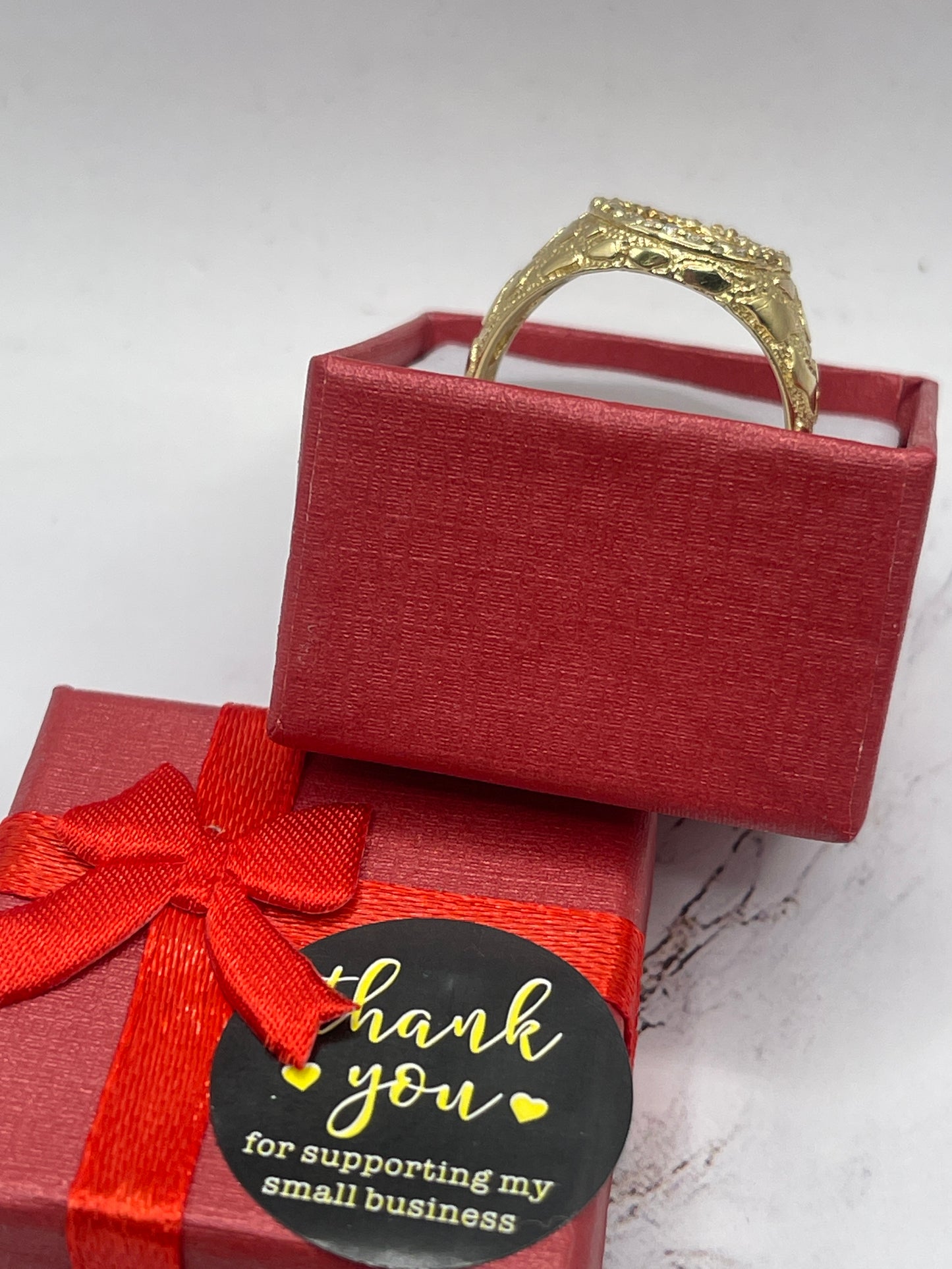Centenario Cz Ring 14k