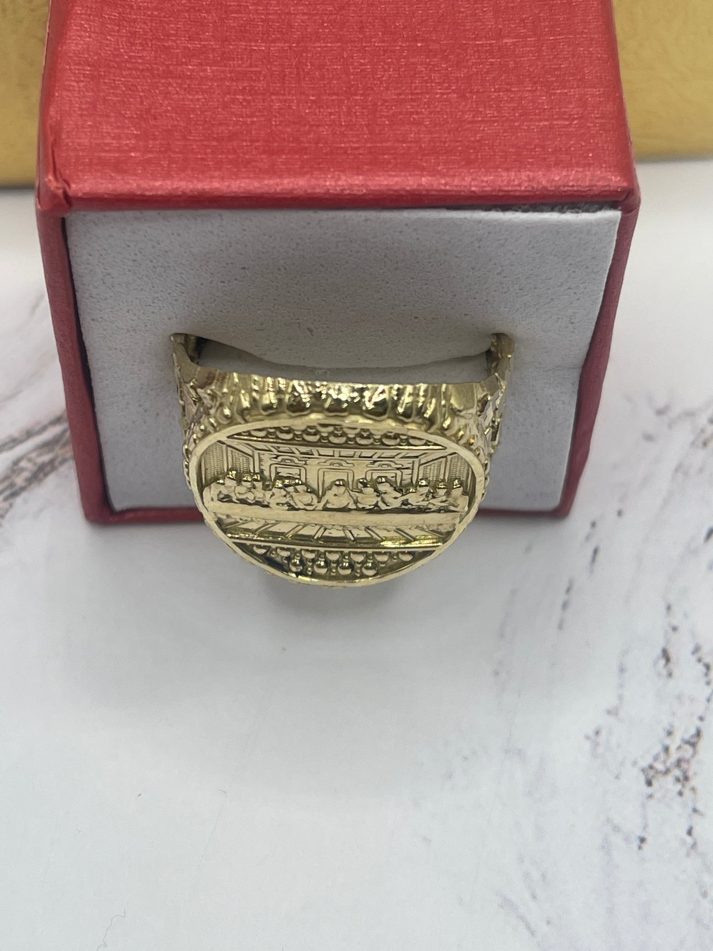 Last Supper Men Ring 10k