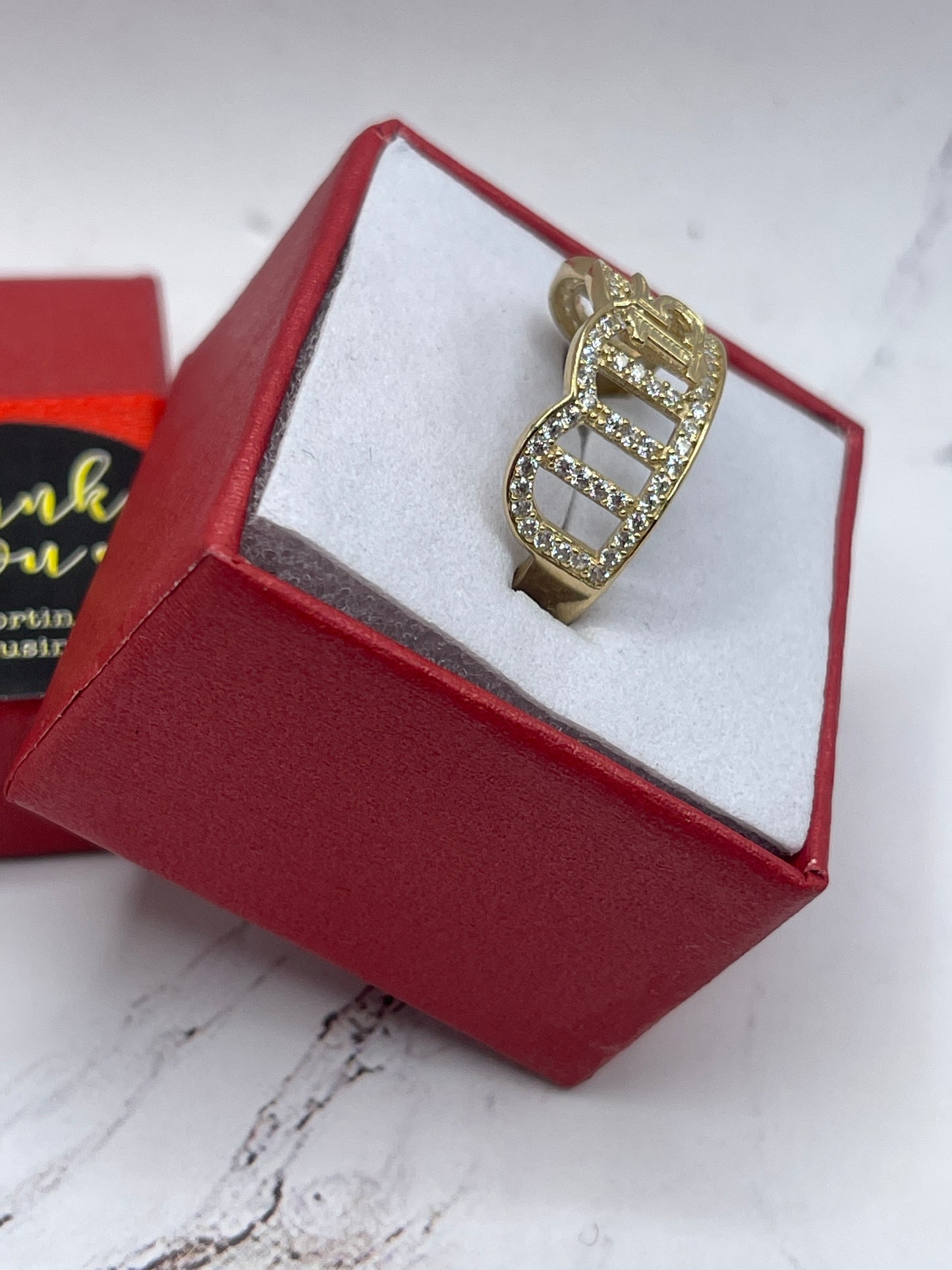 15 Crown Cz Ring 14k