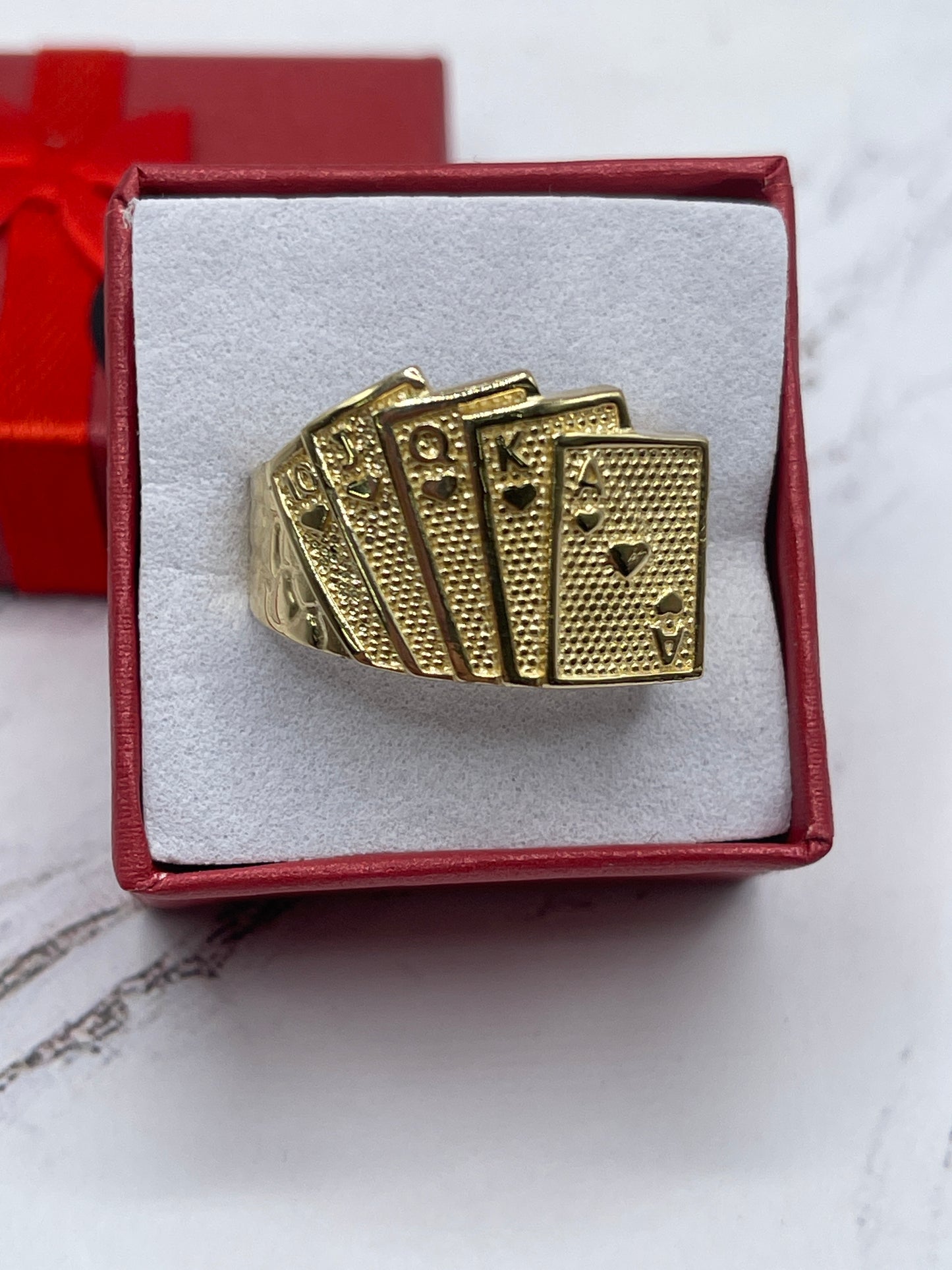 Cards Deck Ring 14k