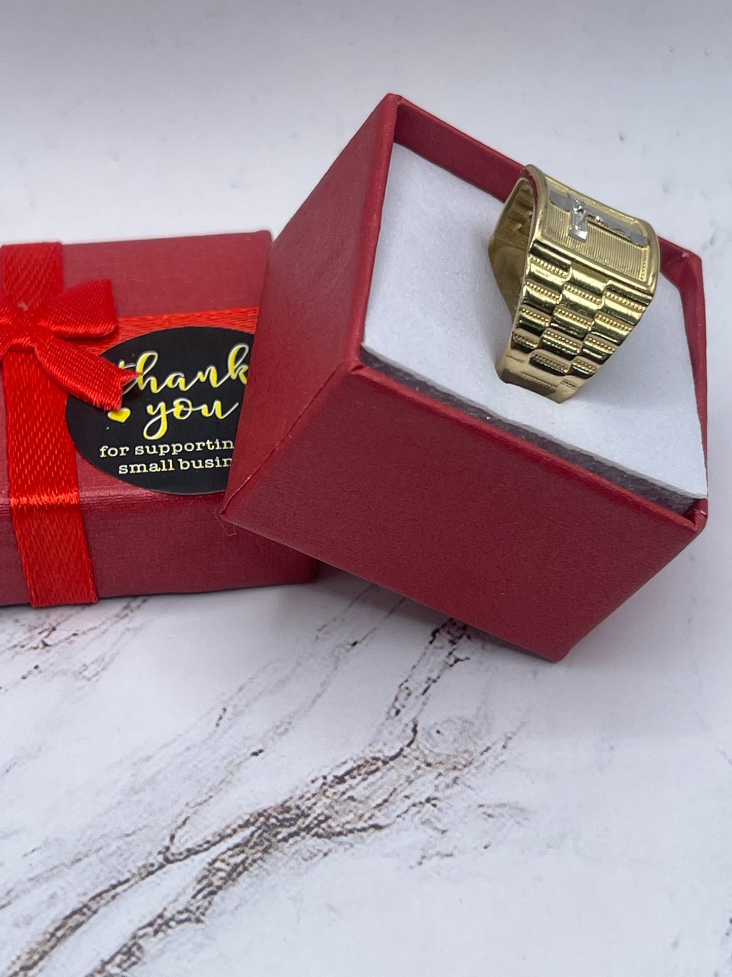 Cross Jesus Ring 10k