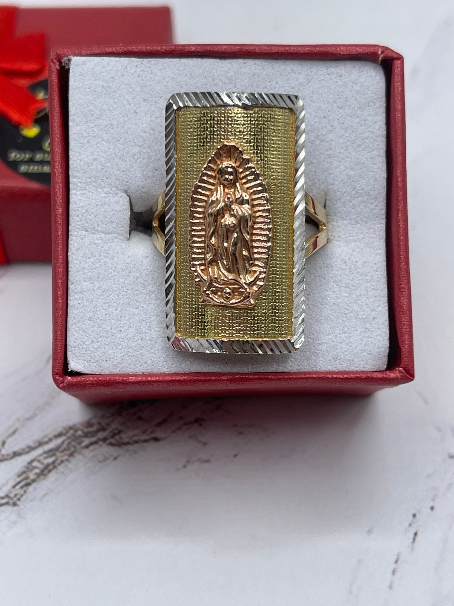Virgen De Guadalupe Ring 14k