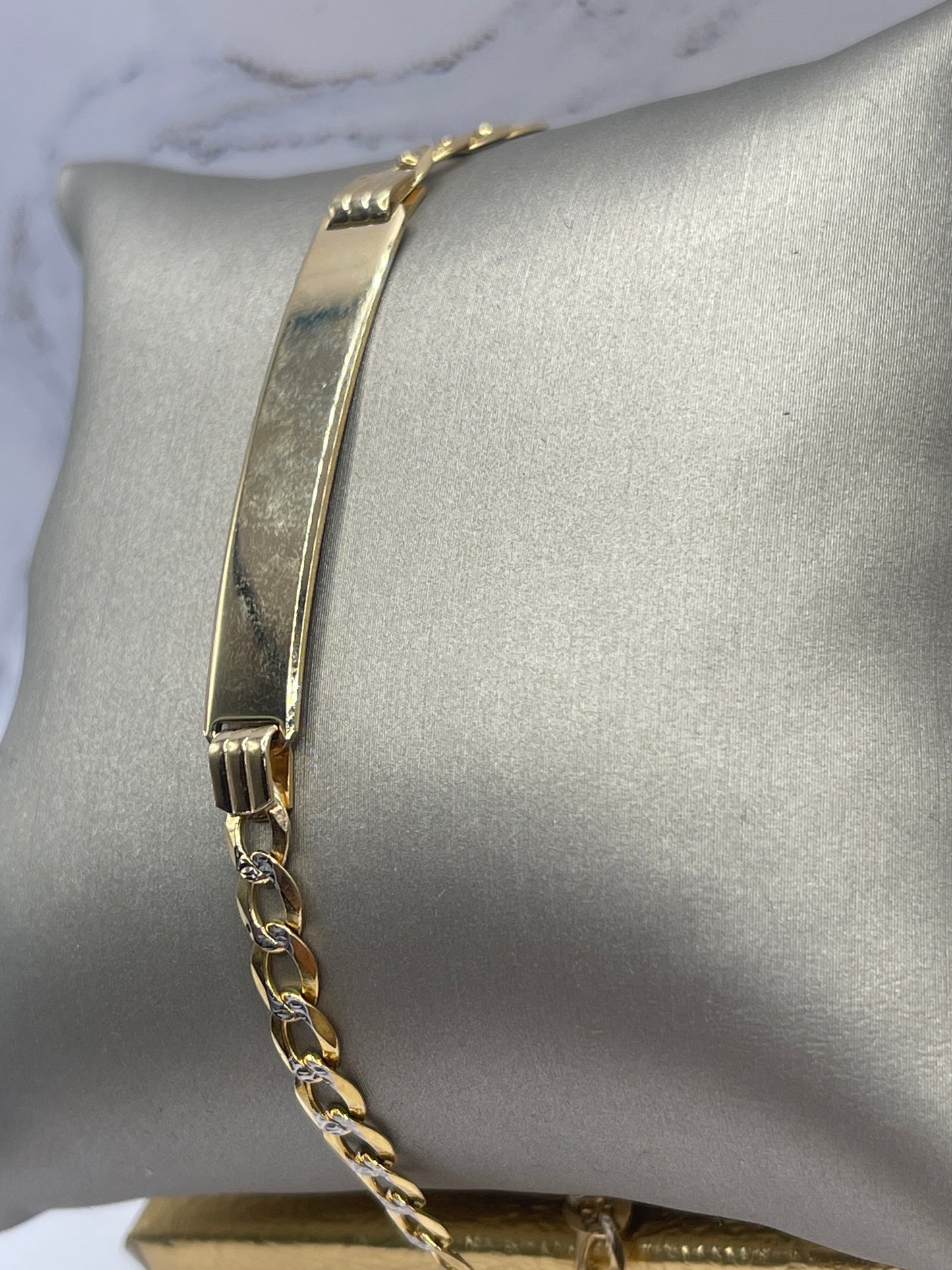 Cuban DC ID Bracelet 10k