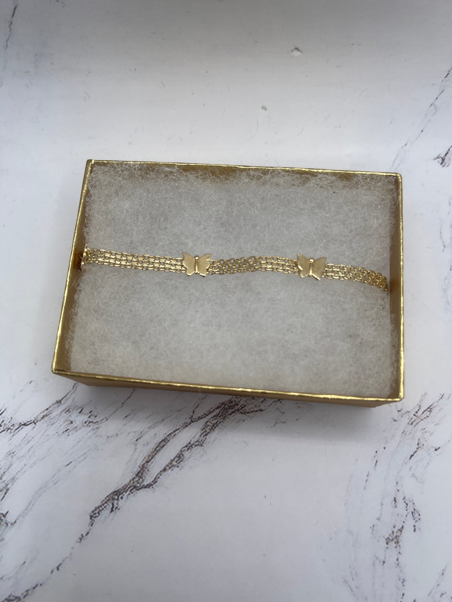 Butterfly Bracelet 14k