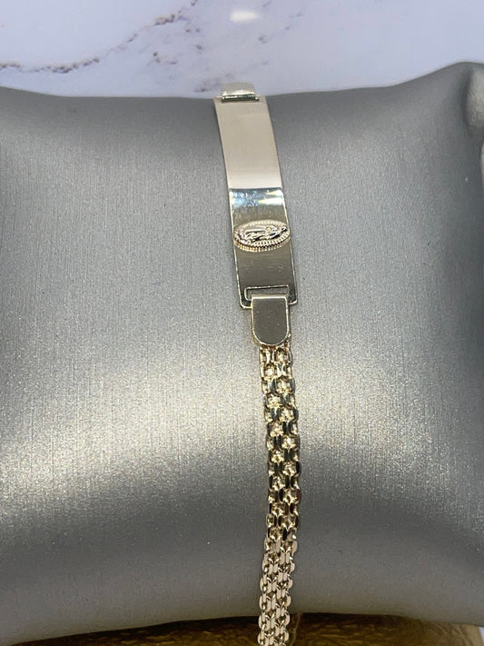 ID Virgen Bracelet 14k