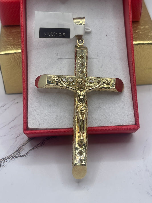 Cross Jesus Cx Bamboo Pendent 10k