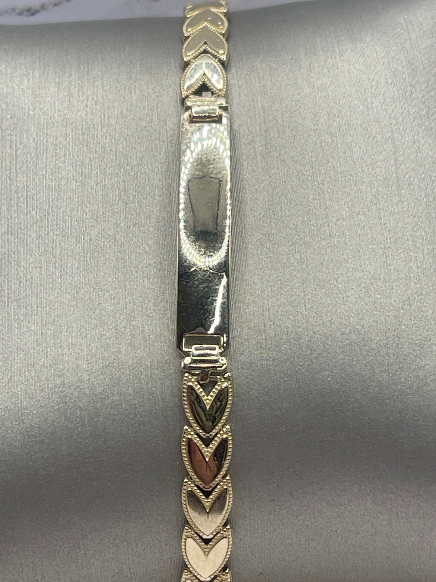 Heart ID Bracelet 14k