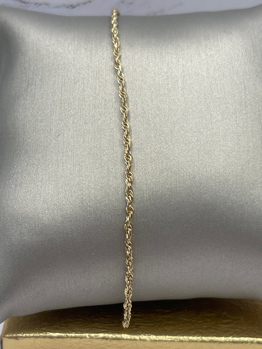 Rope Bracelet 14k