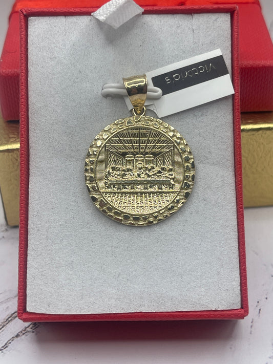 Last Supper Medallion Pendent 10k