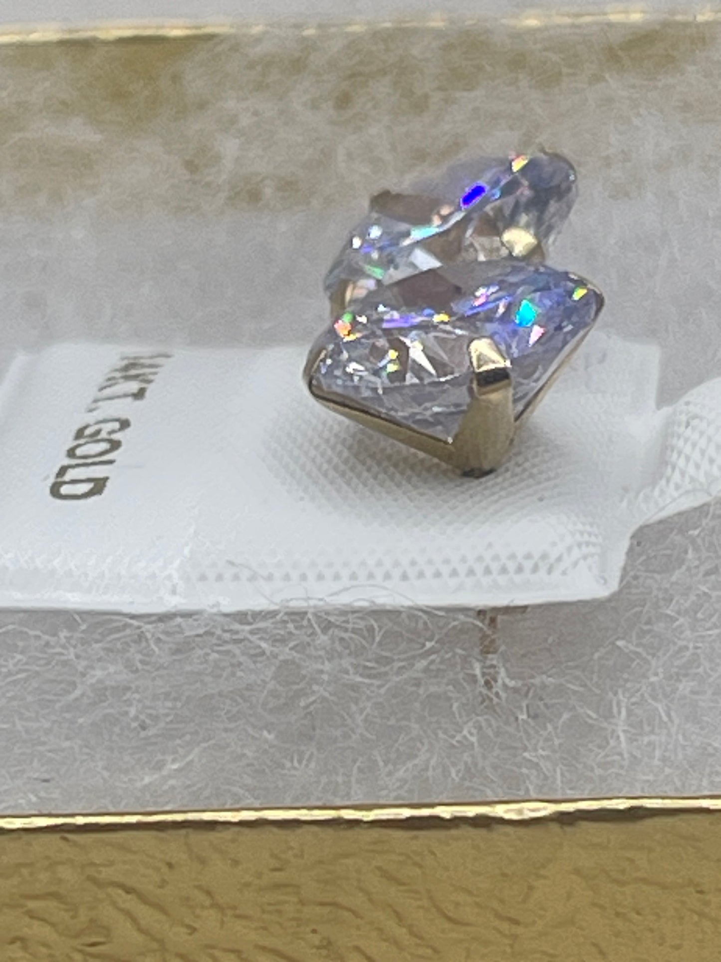 Cz Stud Earrings 14k