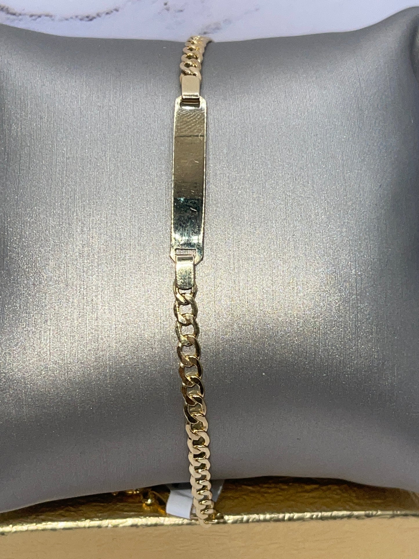 Cuban ID Bracelet (kids) 14k