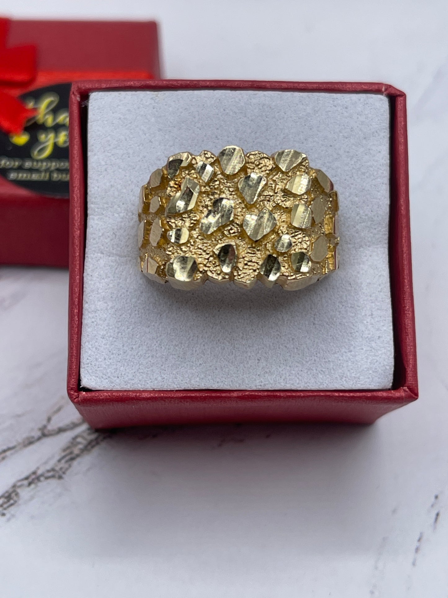 Nugget Men Ring 14k