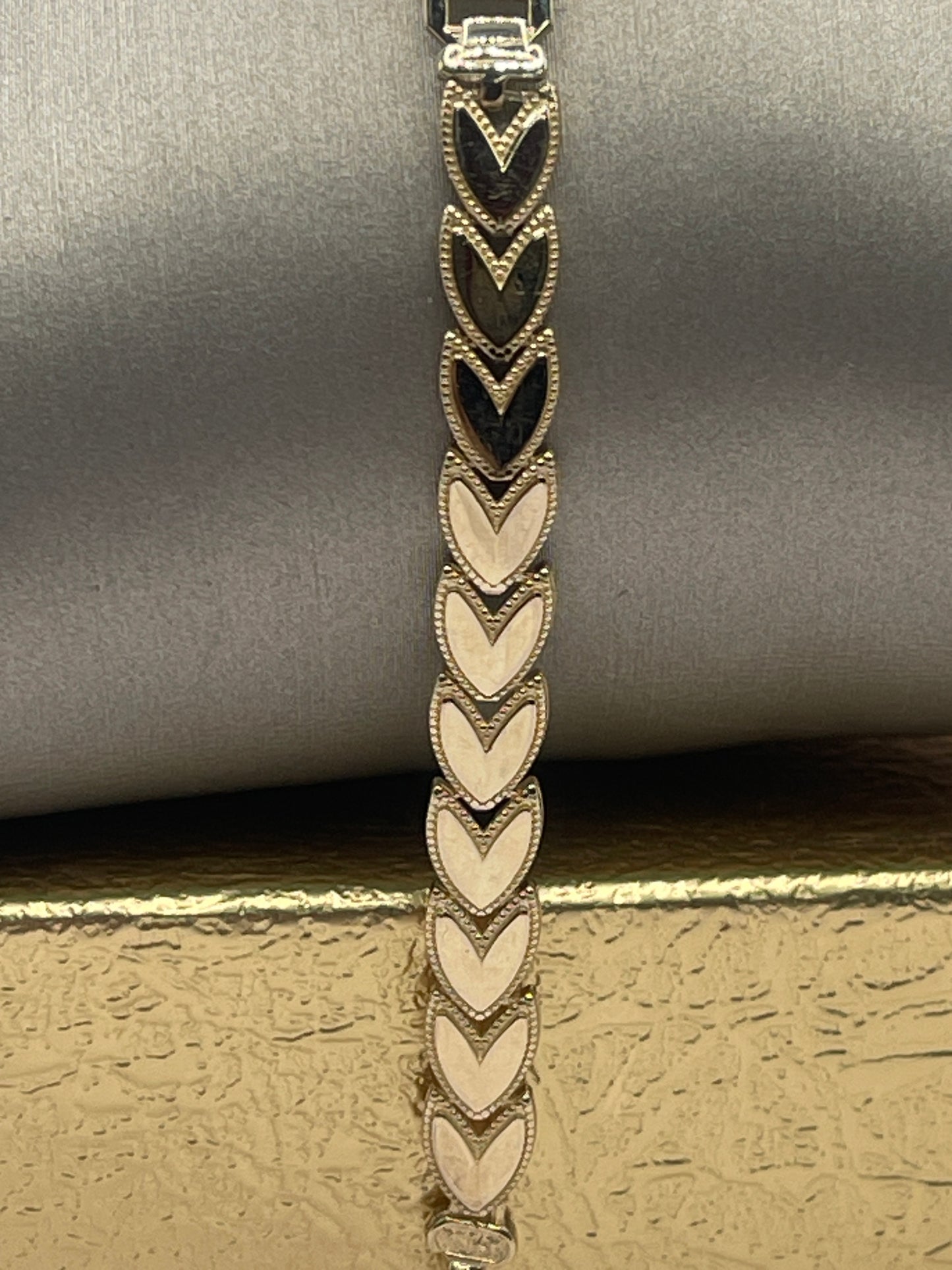 Heart ID Bracelet 14k